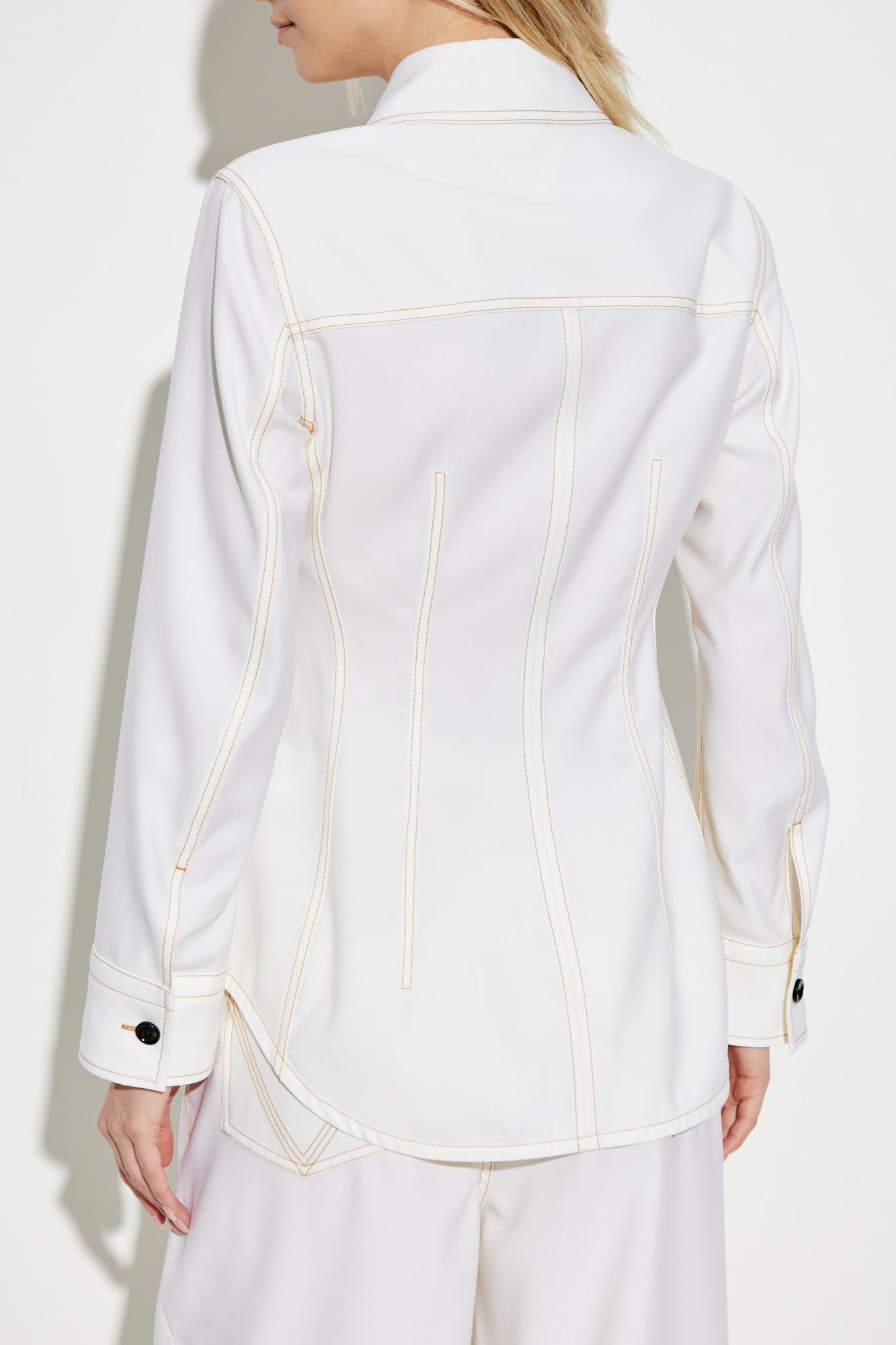 Bottega Veneta Woman Off-white Shirts In White