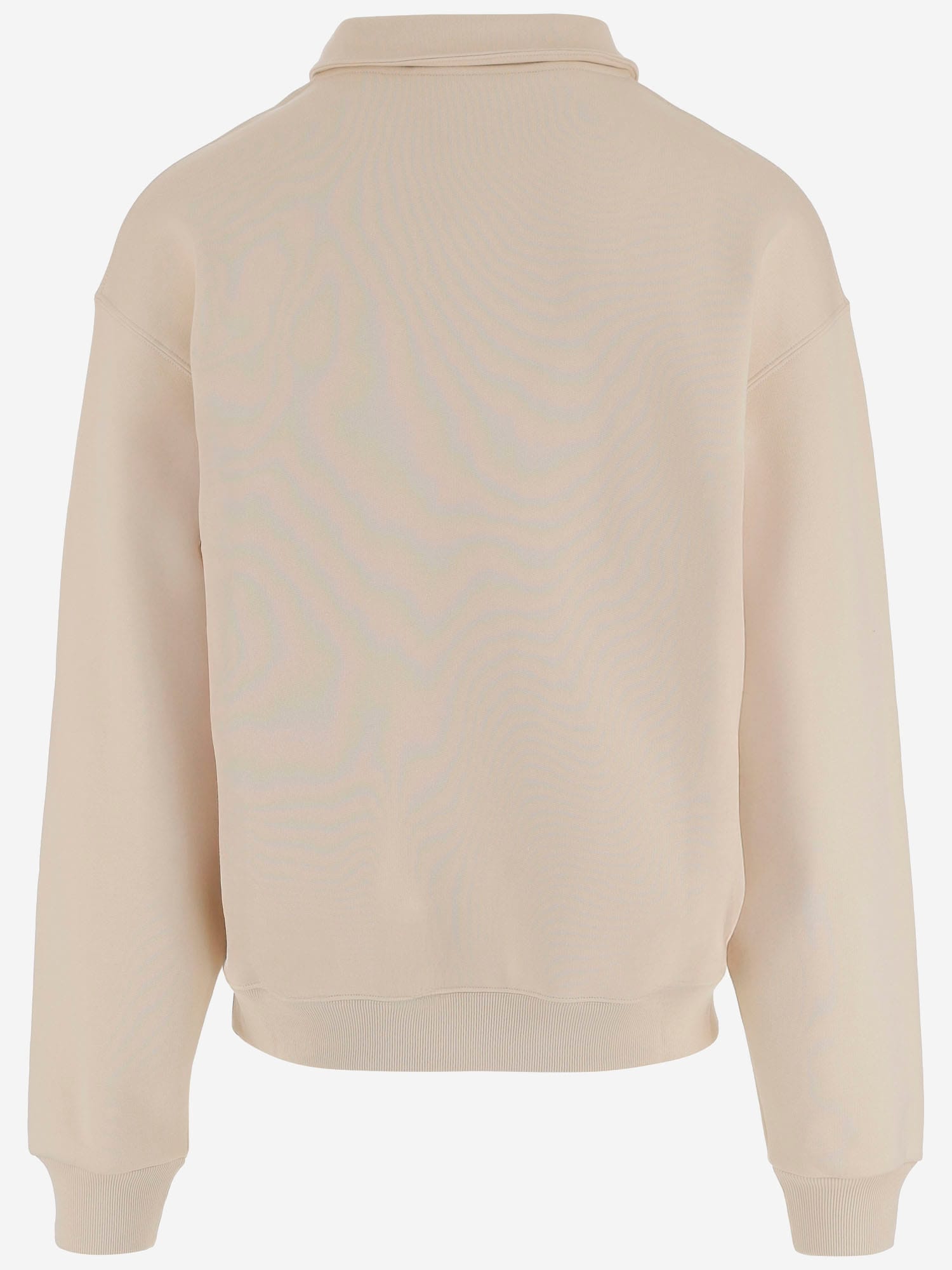 Jacquemus The Gros Grain High-collar Logo Sweatshirt In Neutral