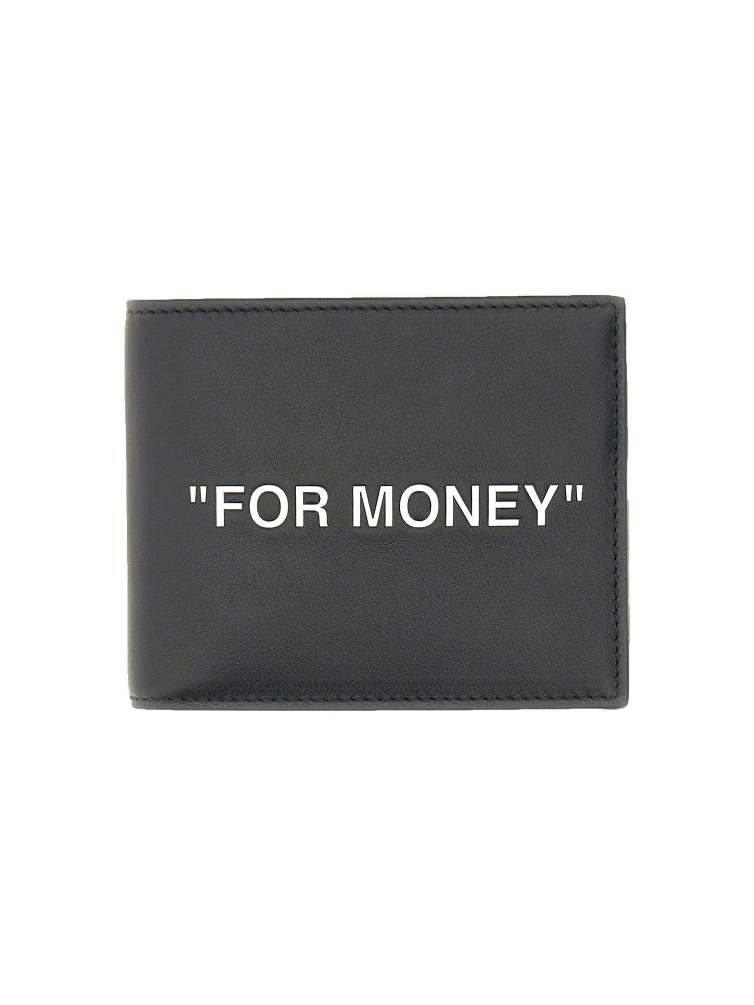 Off-White Bi-folder For Money Portfolio