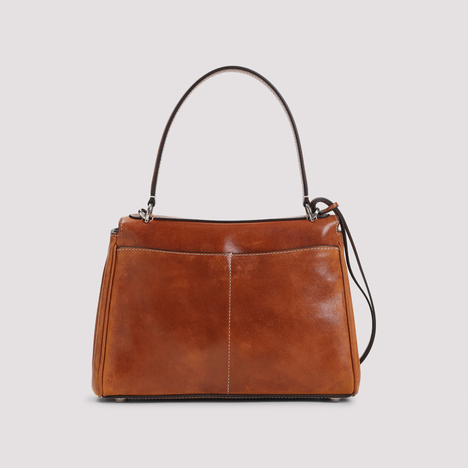Balenciaga Small Rodeo Leather Shoulder Bag In Brown