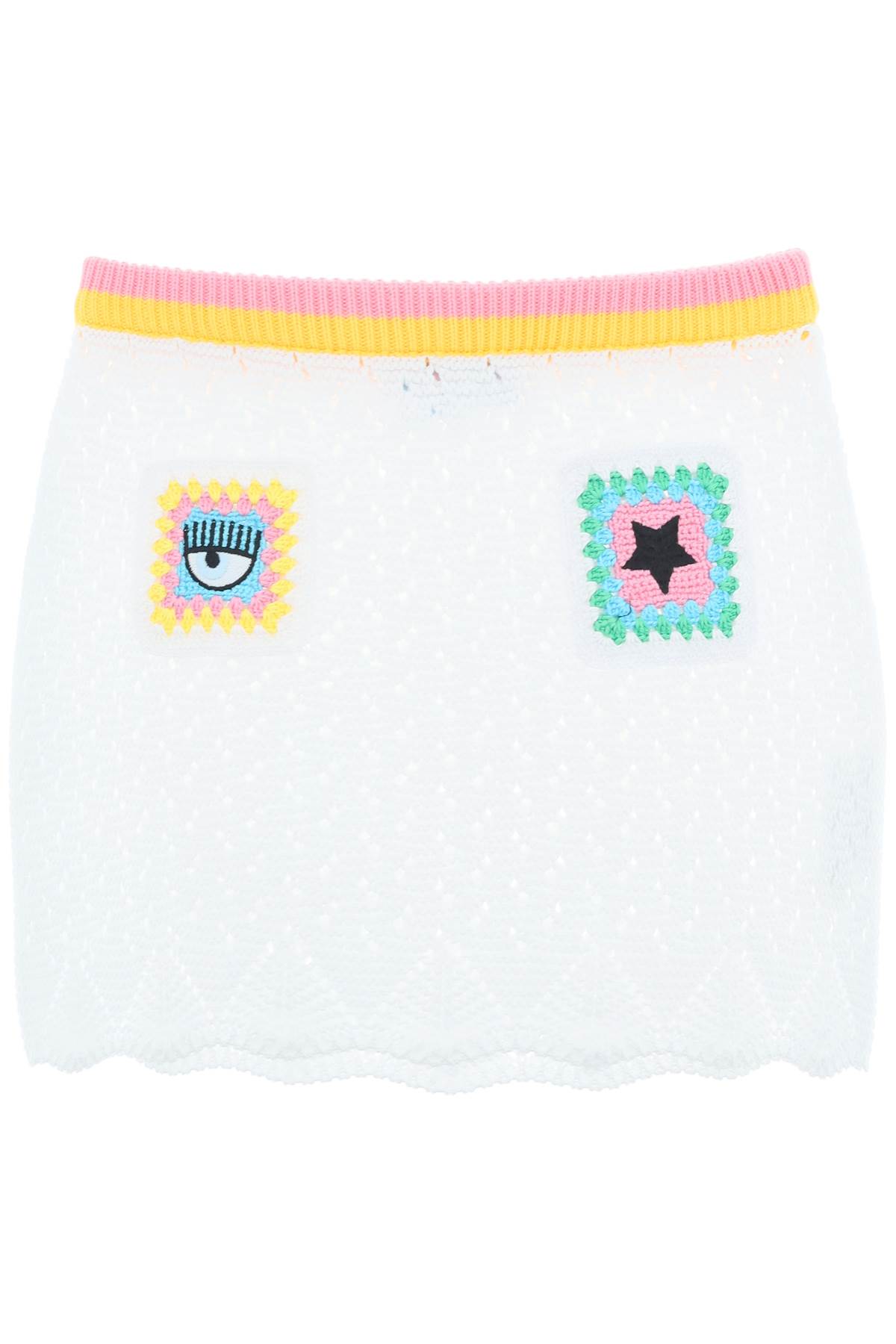 Chiara Ferragni Crochet Mini Skirt
