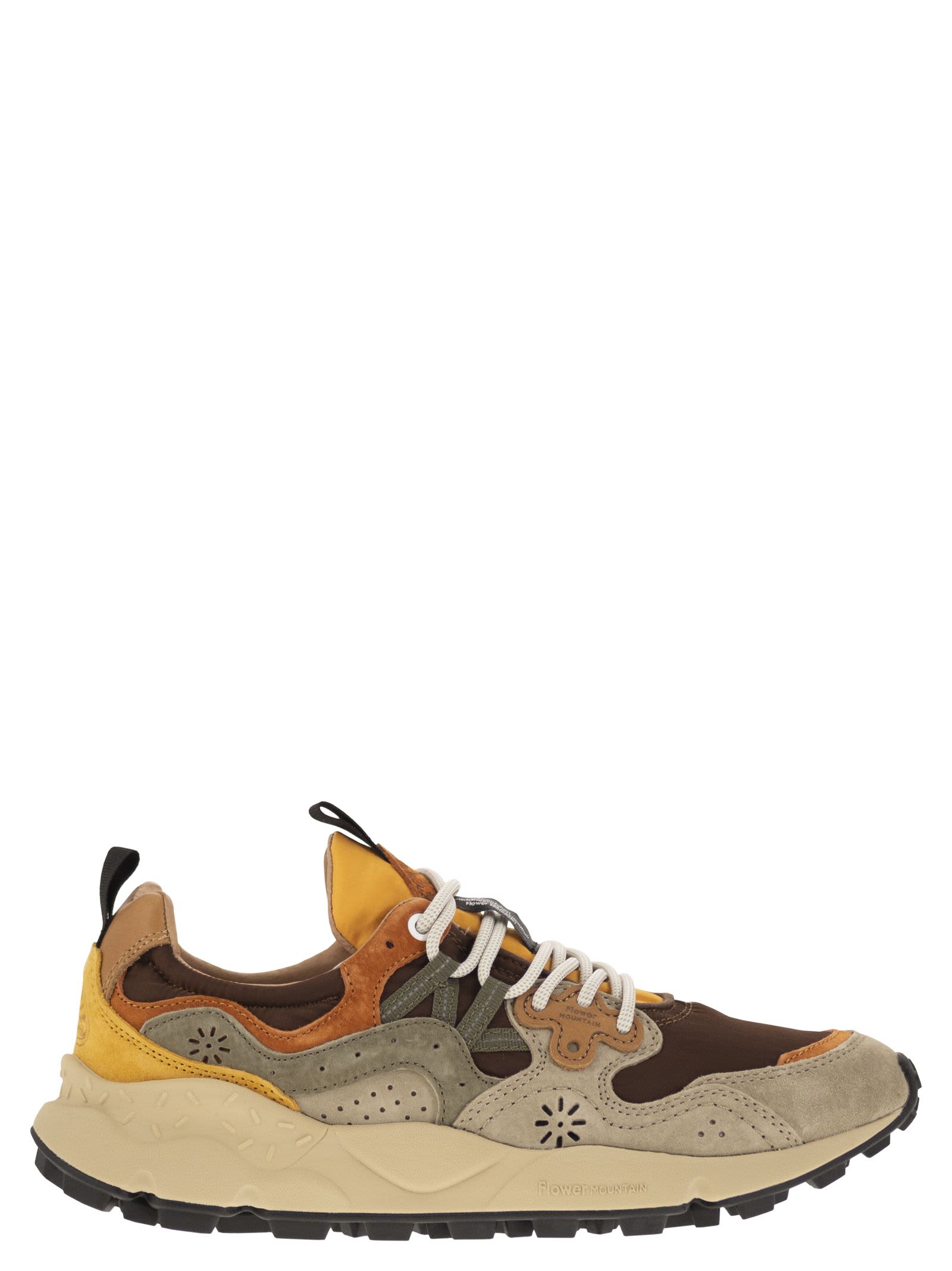 Yamano 3 - Sneakers In Suede And Technical Fabric