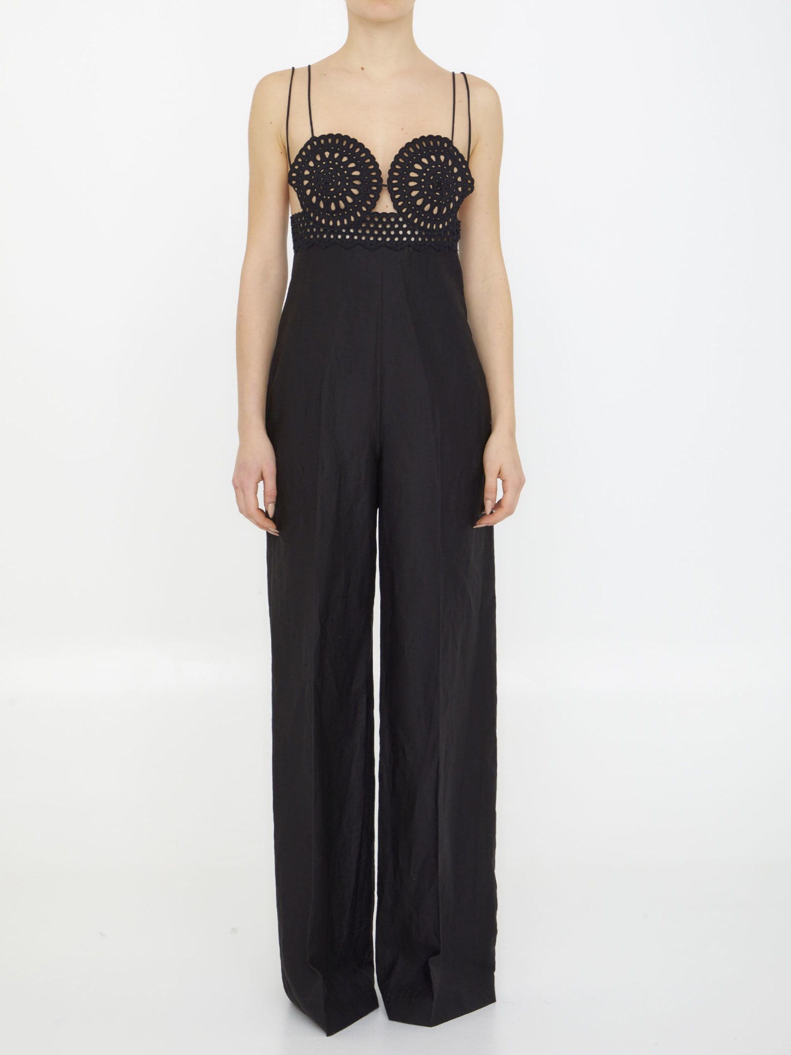 Stella McCartney Broderie Anglaise Bustier Jumpsuit