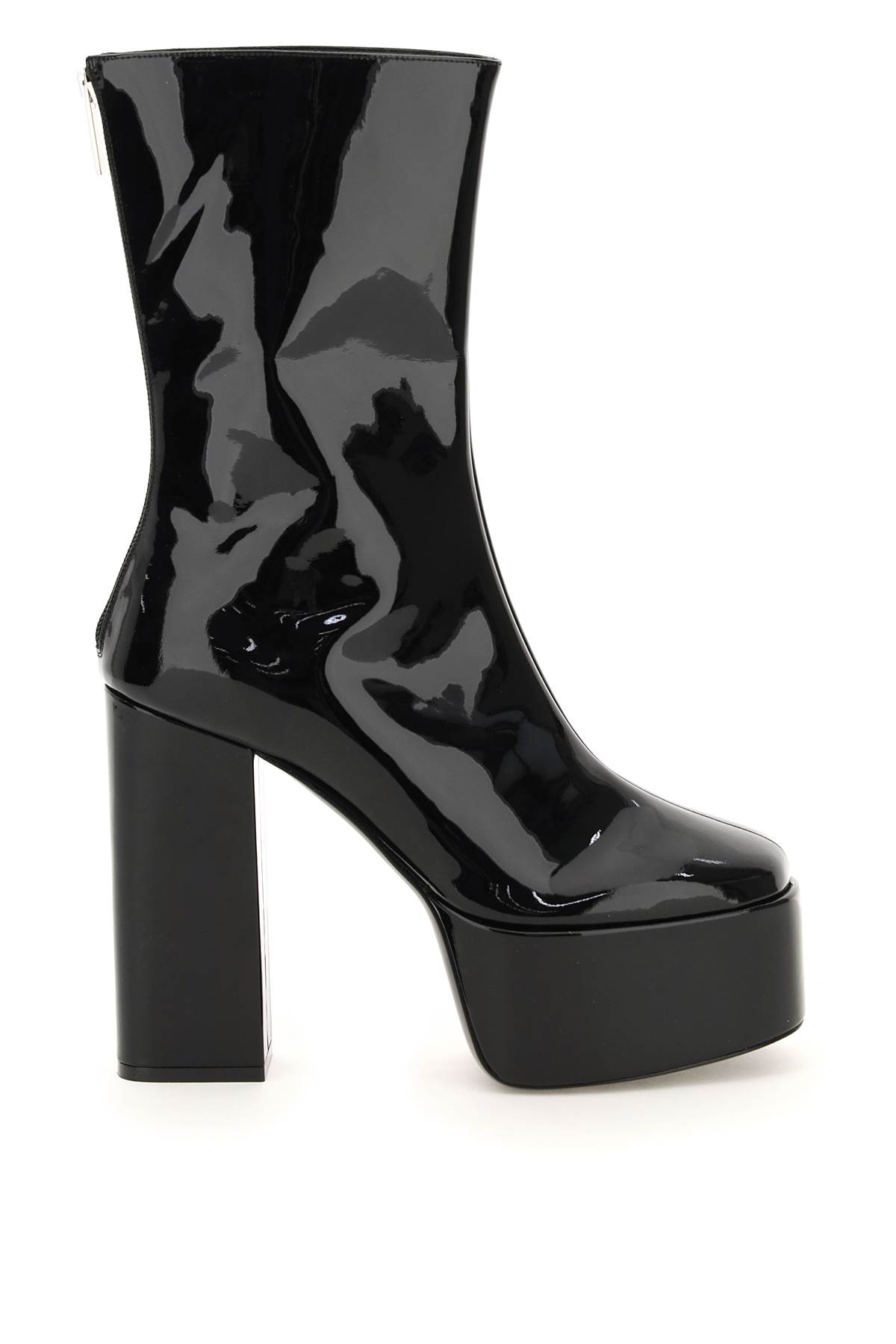 Paris Texas Lexy Block-heel Platform Booties In Black (black)