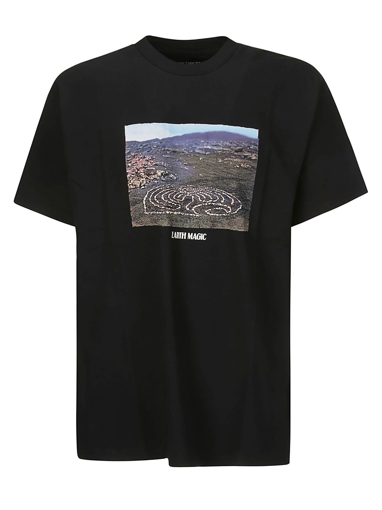 Shop Carhartt S/s Earth Magic T-shirt In Black