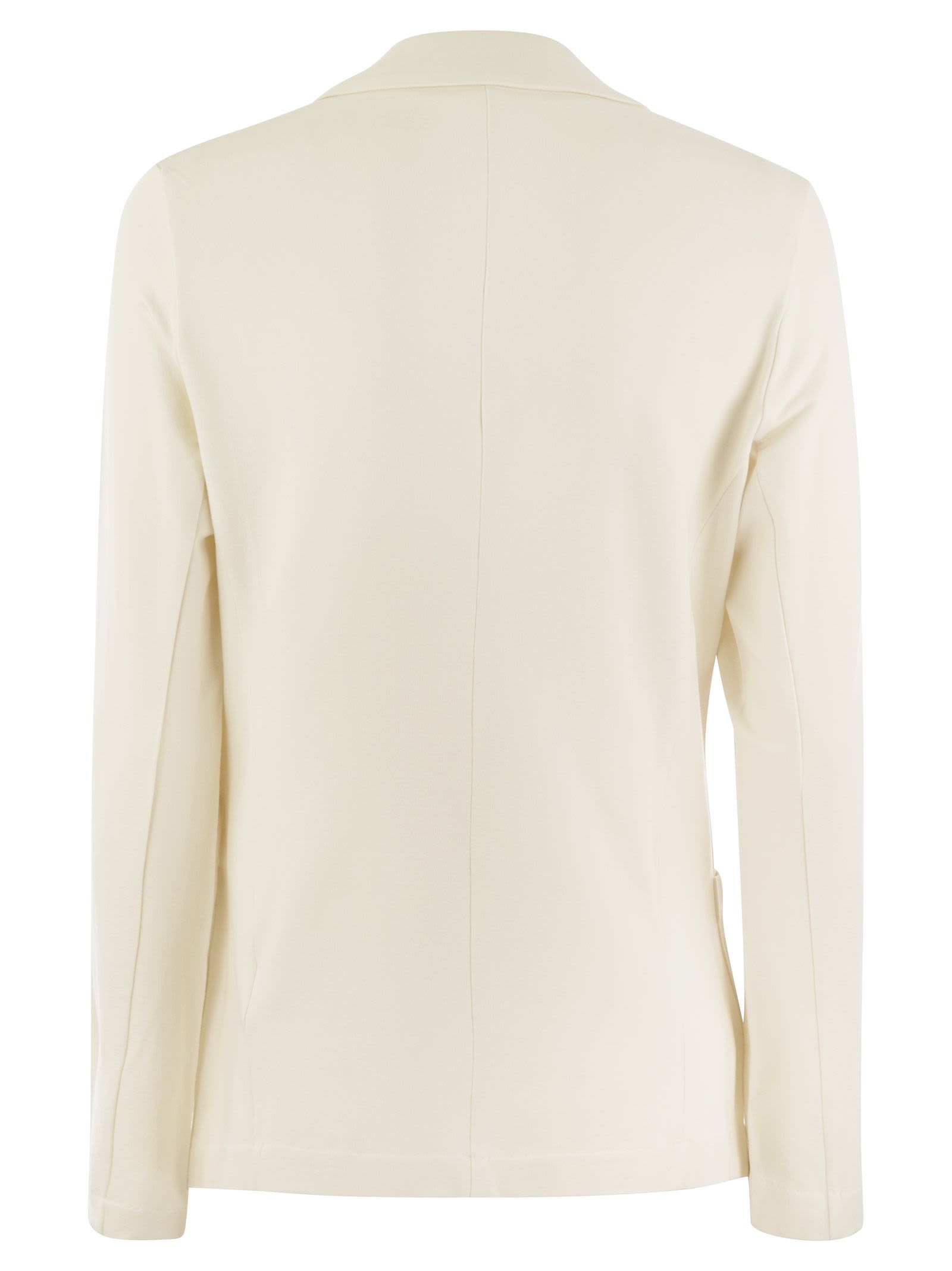 Shop Majestic Viscose Blazer In Cream