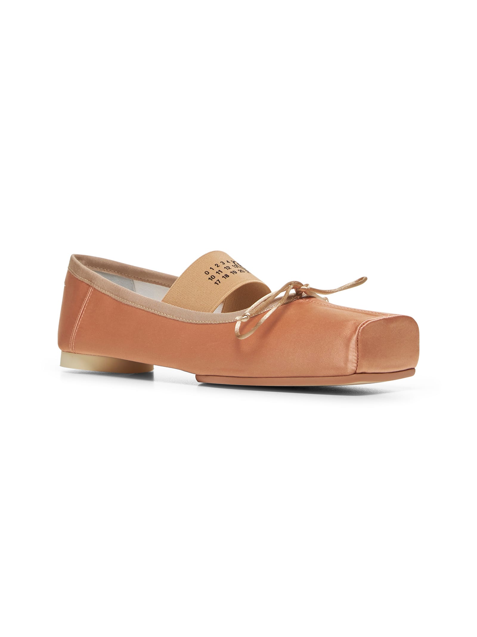 Shop Mm6 Maison Margiela Beige Flat In Amberlight