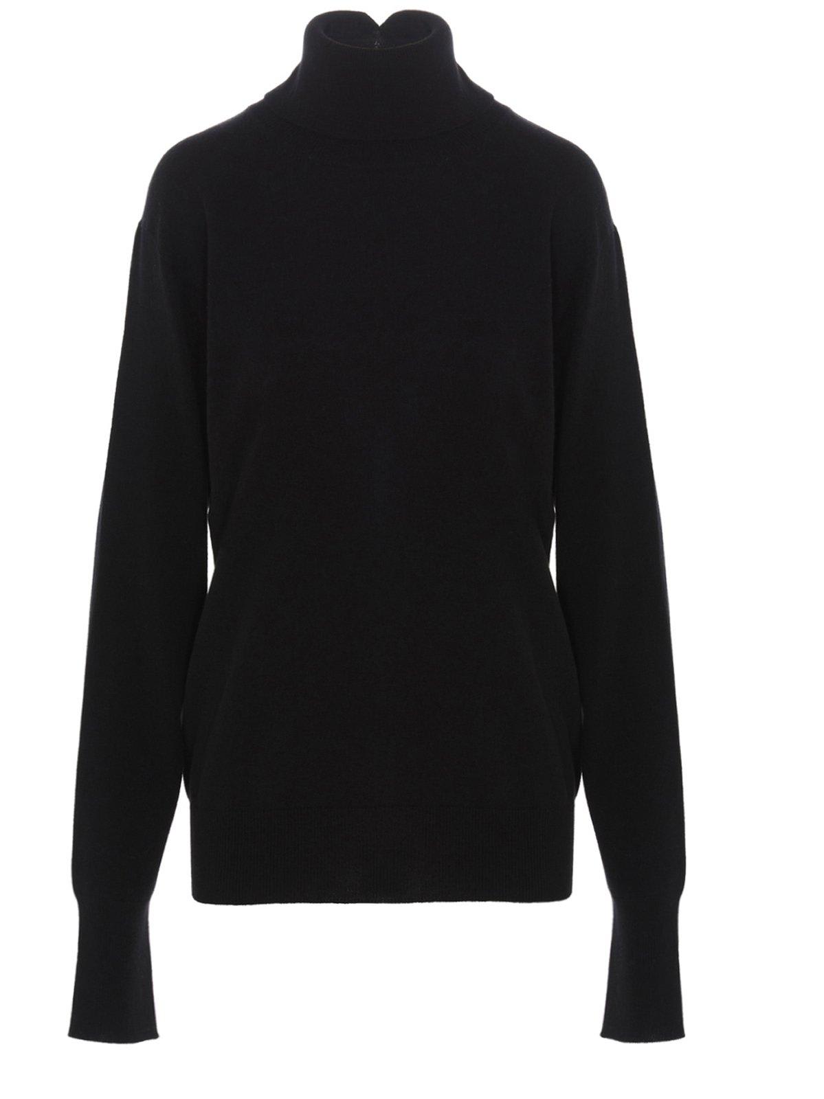 Shop Jil Sander High-neck Plain Knit Sweater