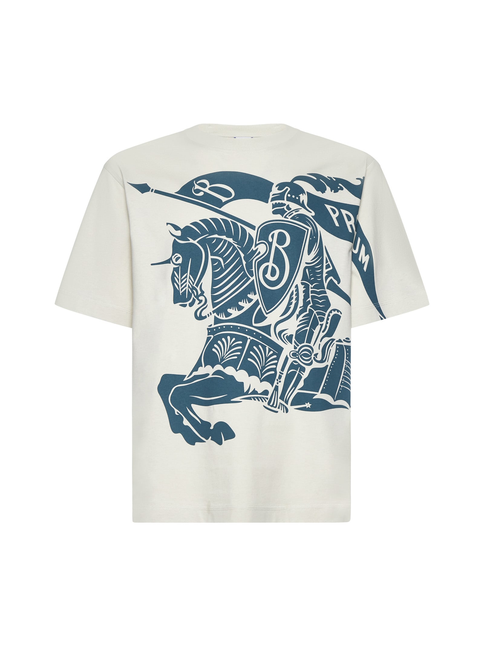 Shop Burberry T-shirt In Plaster