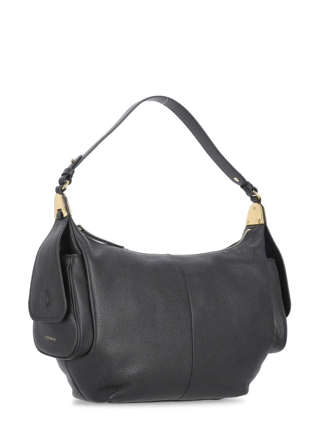 Shop Coccinelle Campus Shoulder Bag In Black