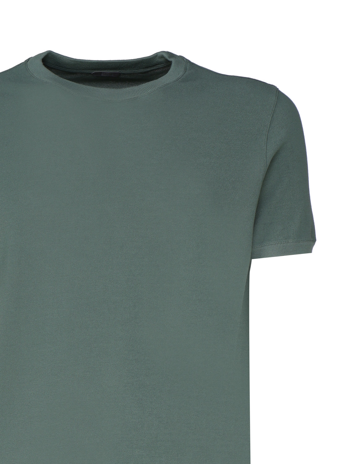 Shop Zanone T-shirt In Cotone In Green