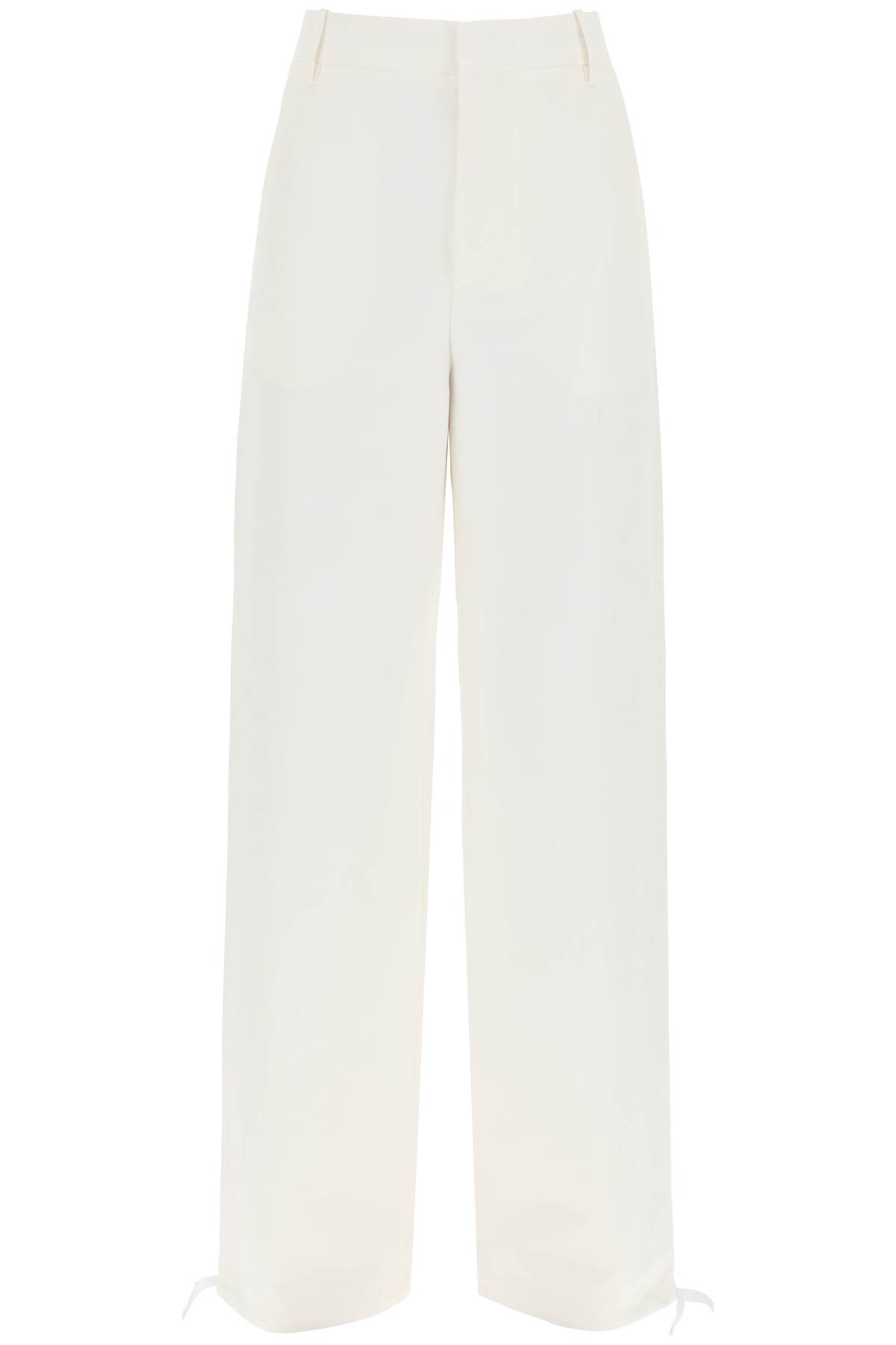 Shop Marni Technical Linen Utility Pants In Stone White (white)