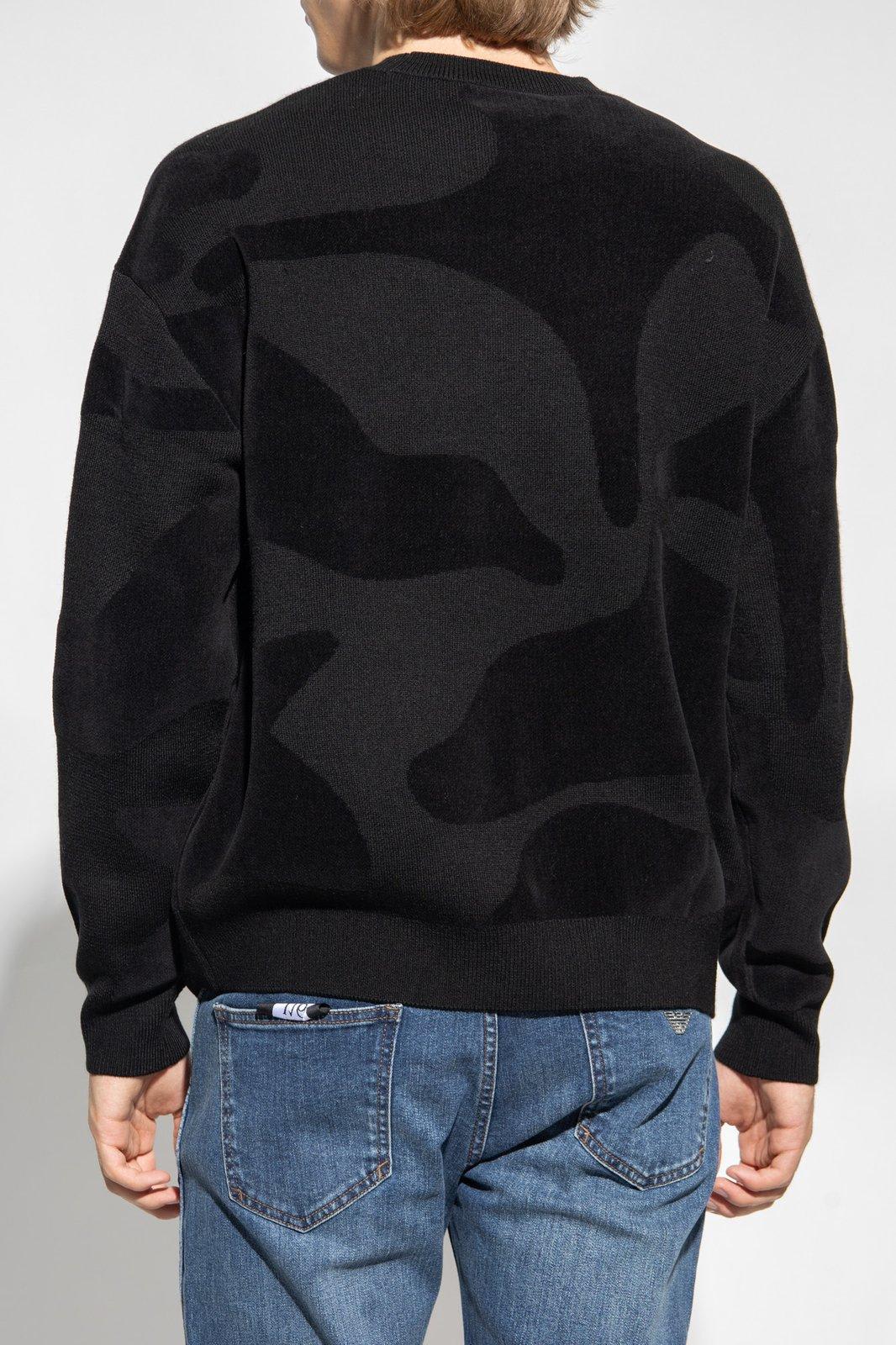 Shop Emporio Armani Sweater With Logo