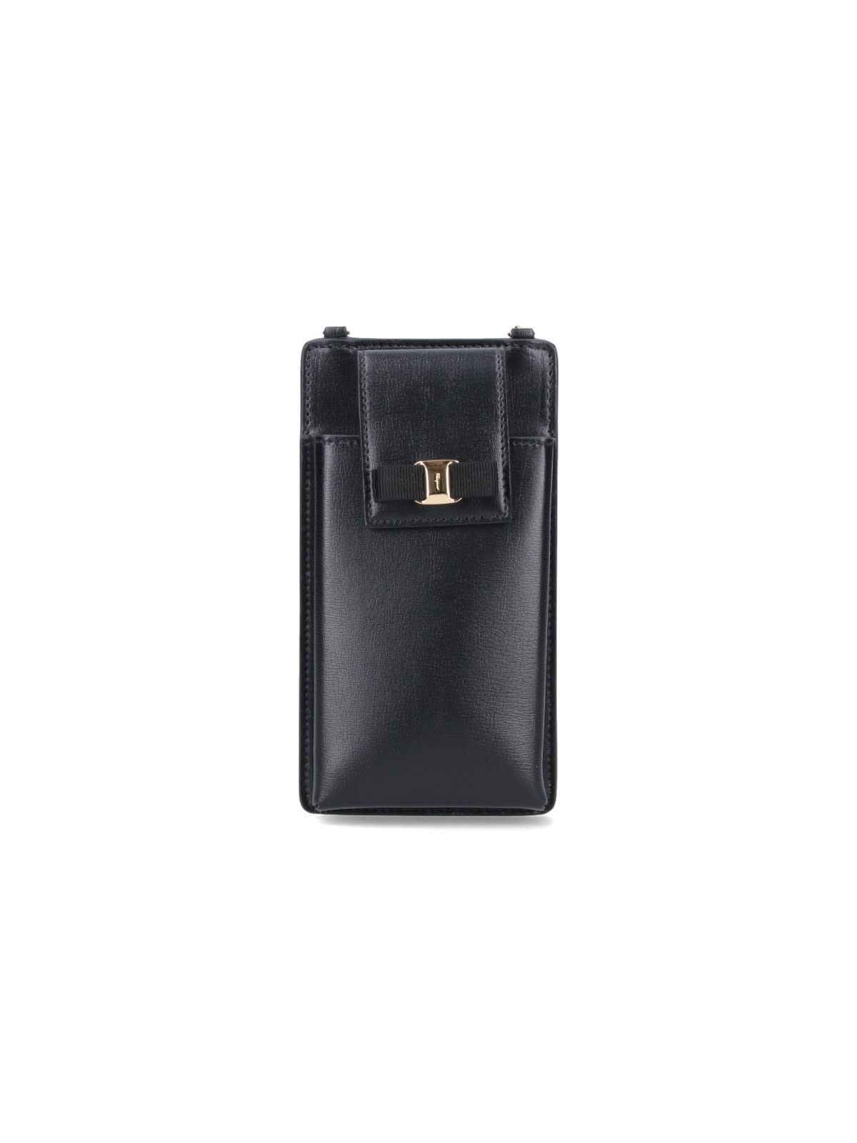 Ferragamo Vara Bow Smartphone Holder In Black