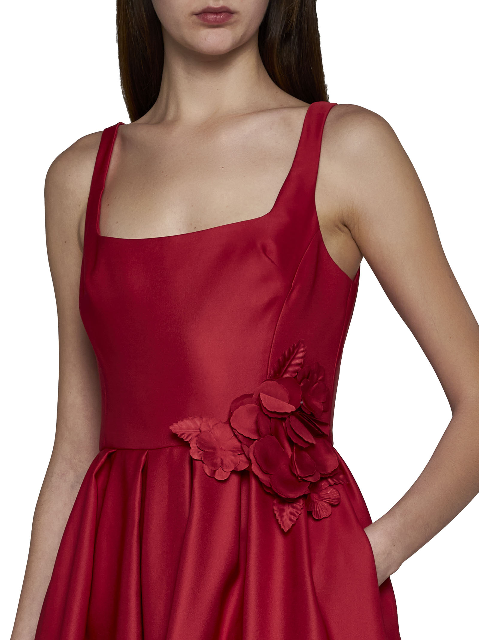 Shop Marchesa Notte Dress In Poppy