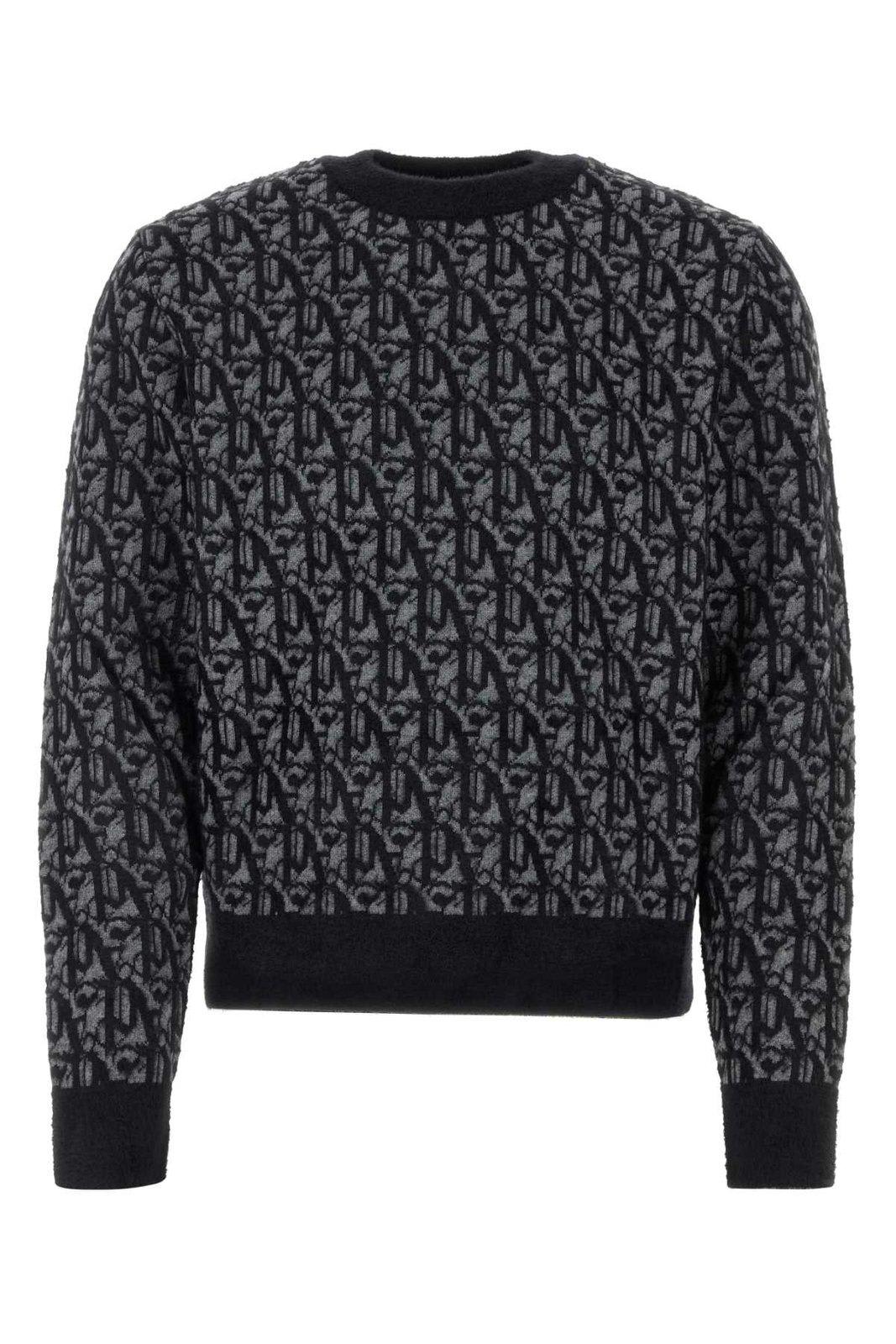 Embroidered Nylon Sweater
