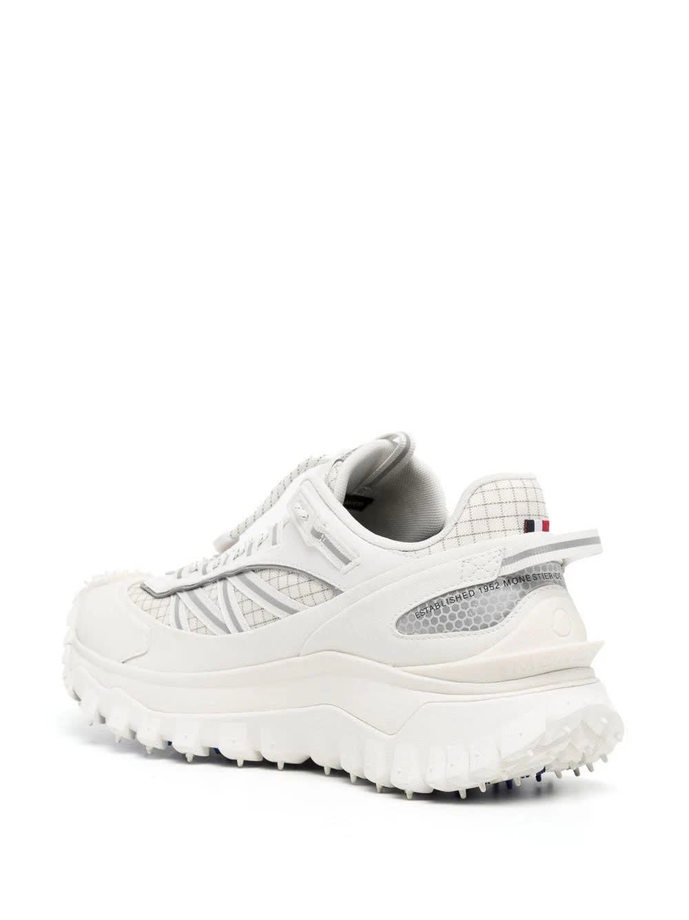 Shop Moncler White Trailgrip Gtx Sneakers