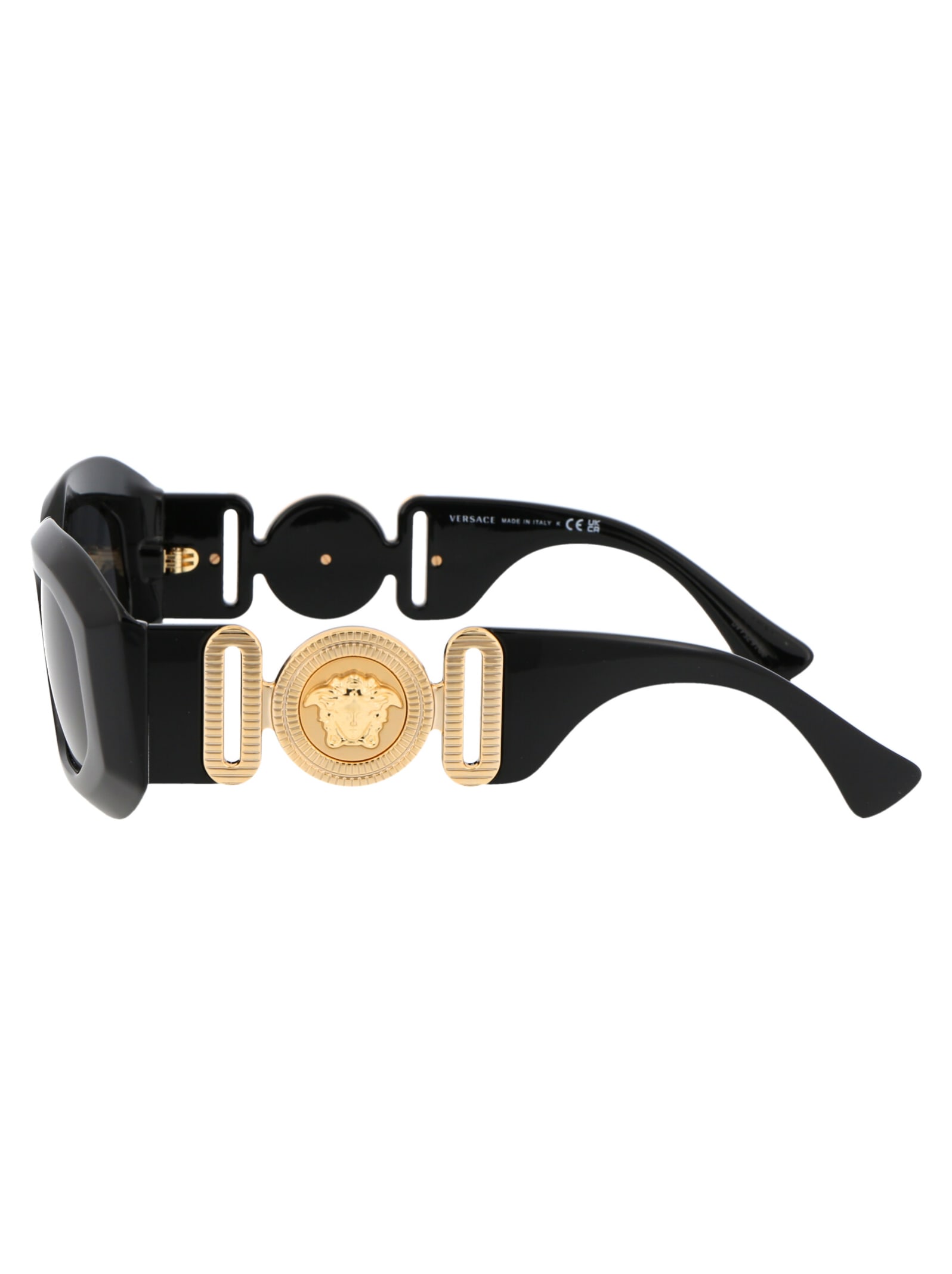 Shop Versace 0ve4425u Sunglasses In Gb1/87 Black