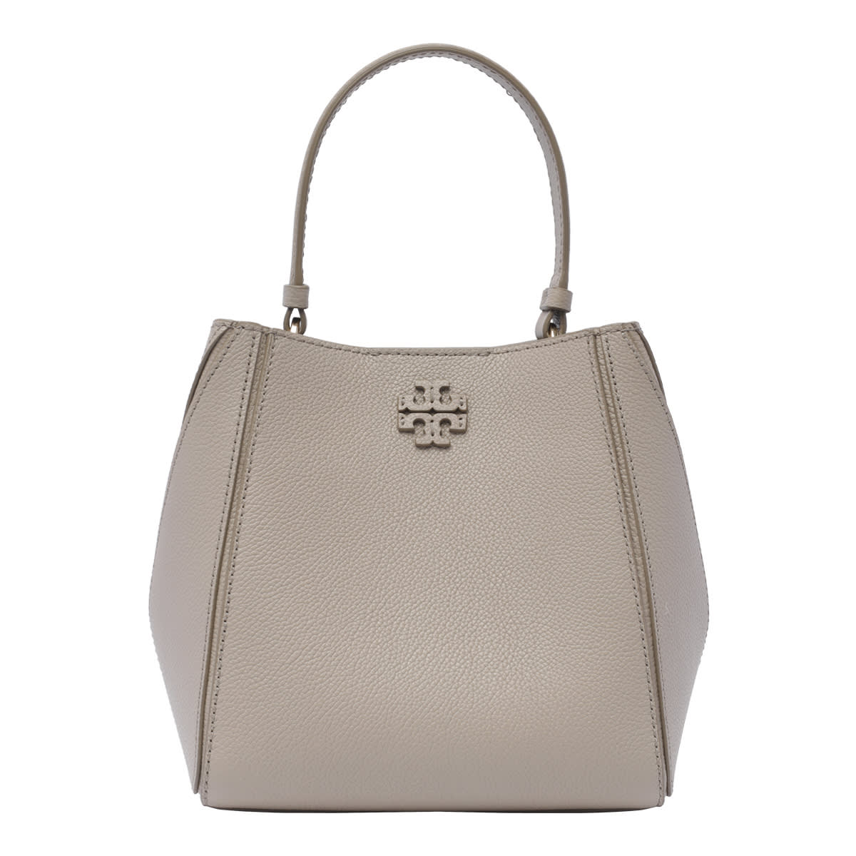 Tory Burch Small Mccgraw Bucket Bag In Nude & Neutrals