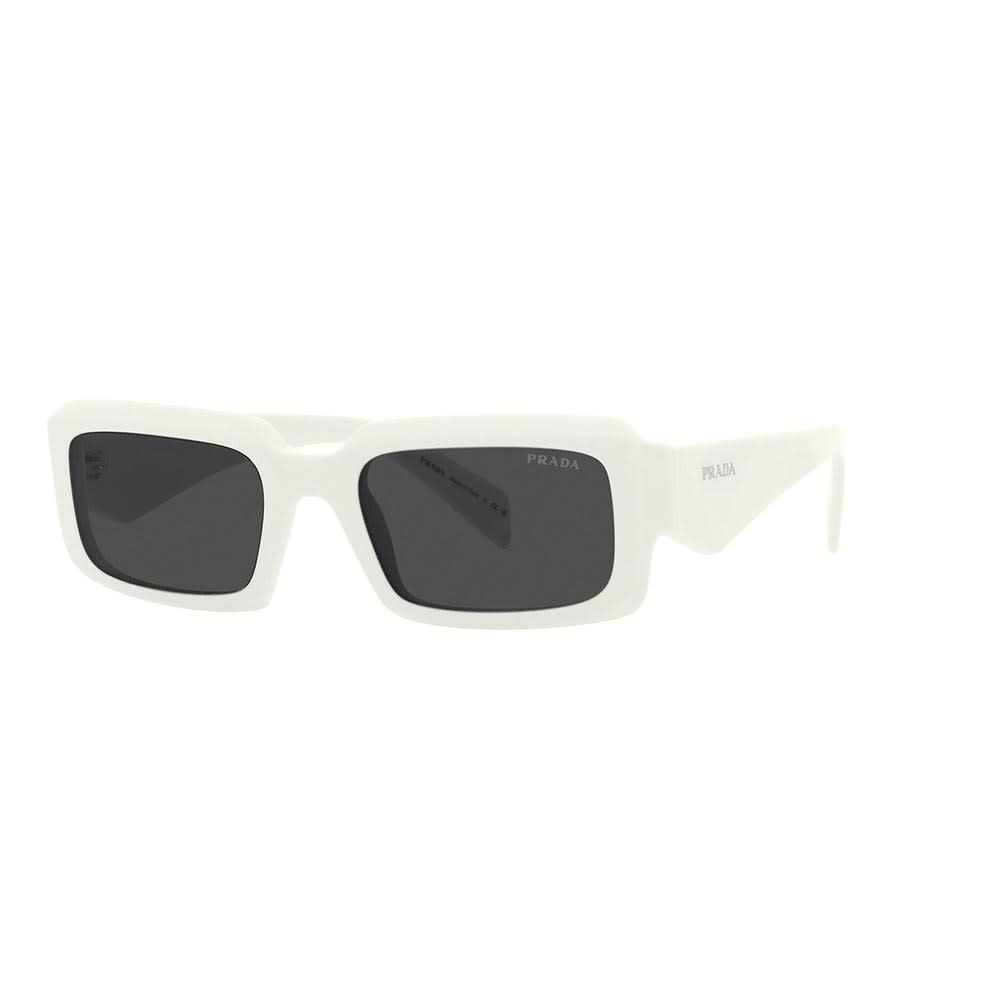 Shop Prada Sunglasses In Bianco/grigio