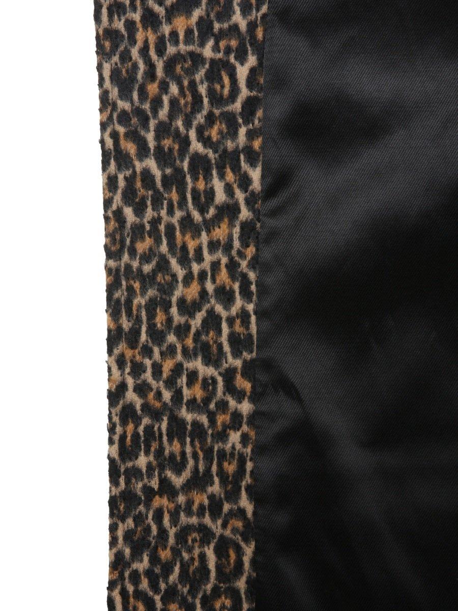 Shop Saint Laurent Leopard Print Fringed Jacket In Animalier
