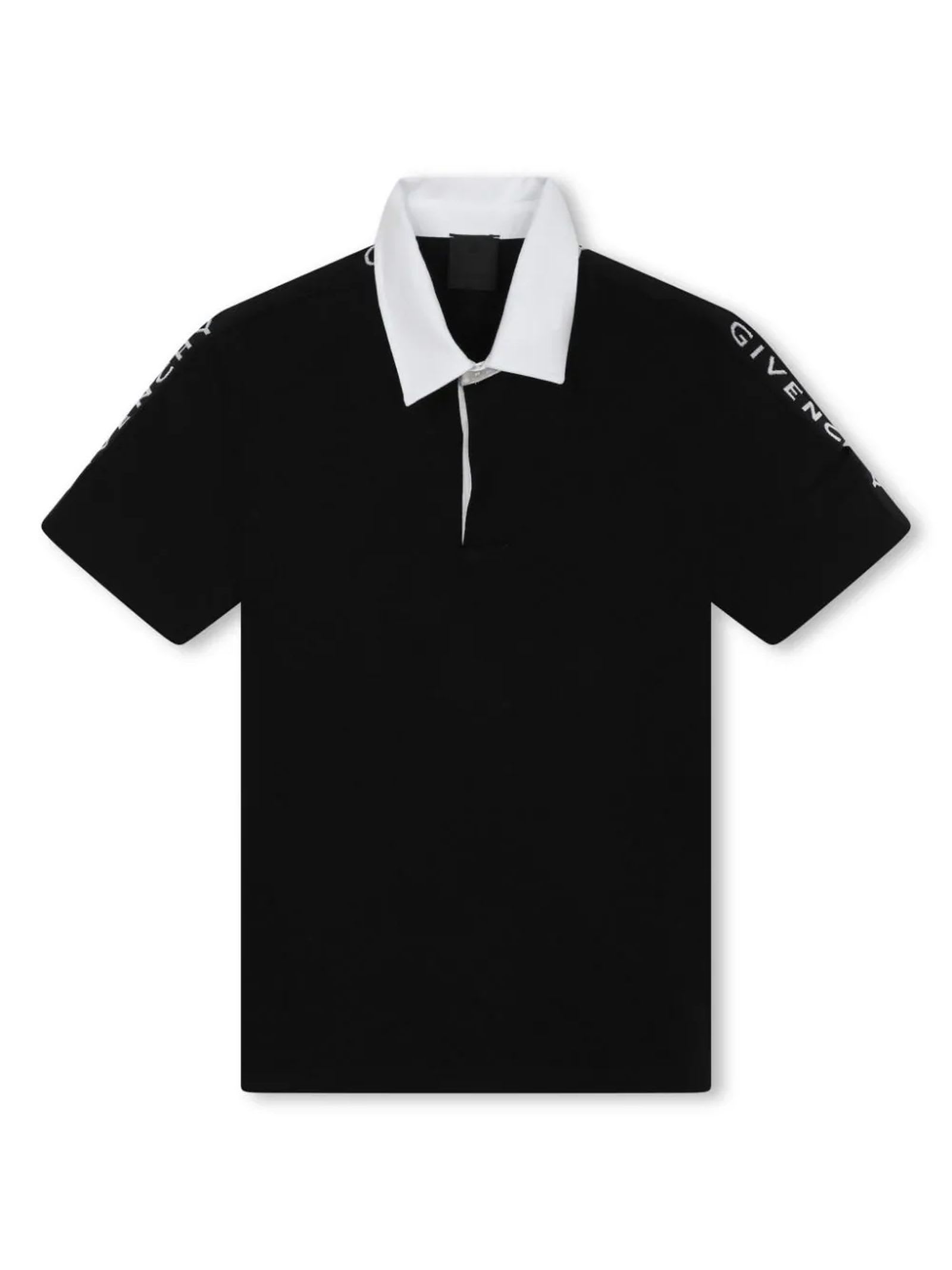 Shop Givenchy Kids T-shirts And Polos Black In Nero