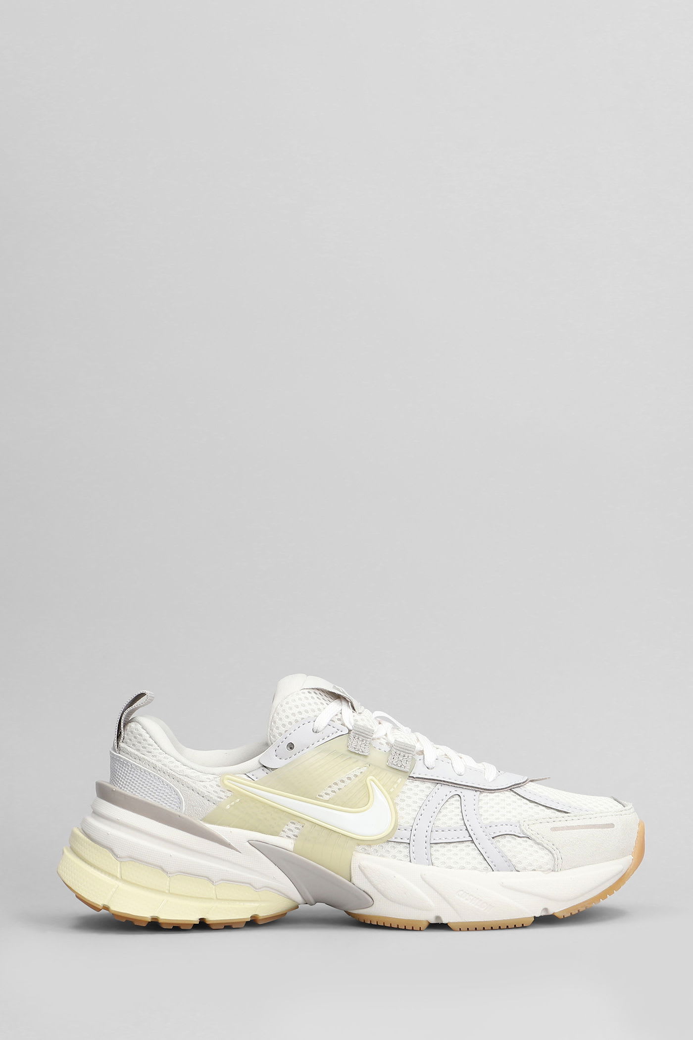 Nike V2k Run Sneakers In Grey Leather And Fabric In Multi