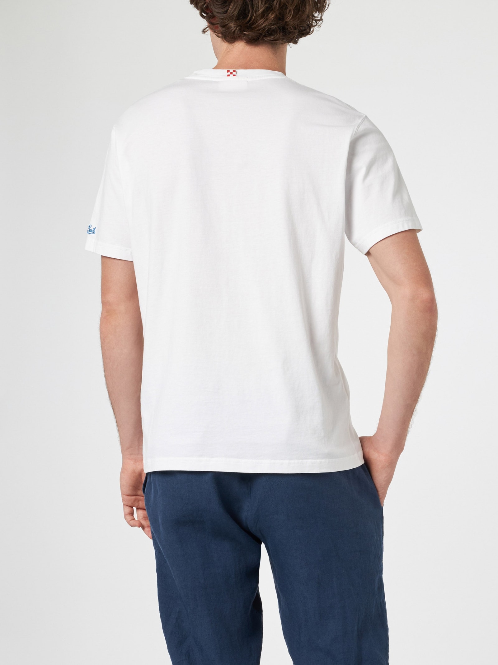 Mc2 Saint Barth T-shirt Men Color Fa01 In White
