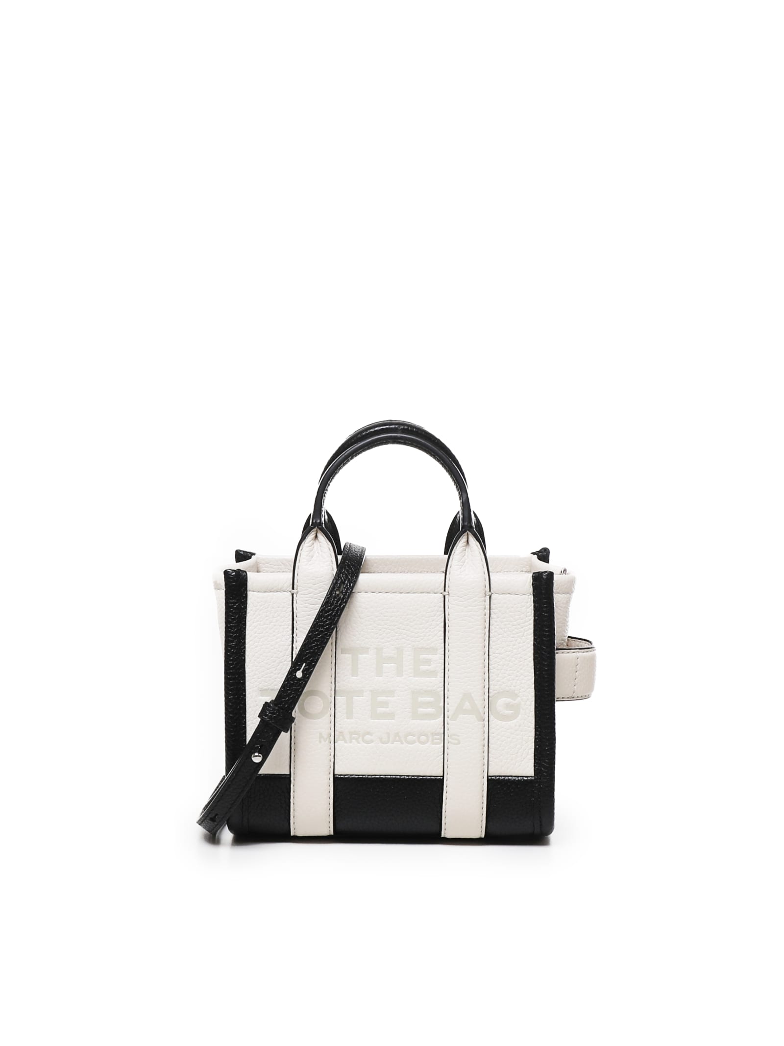 Marc Jacobs The Mini Cb Tote Bag In White, Black