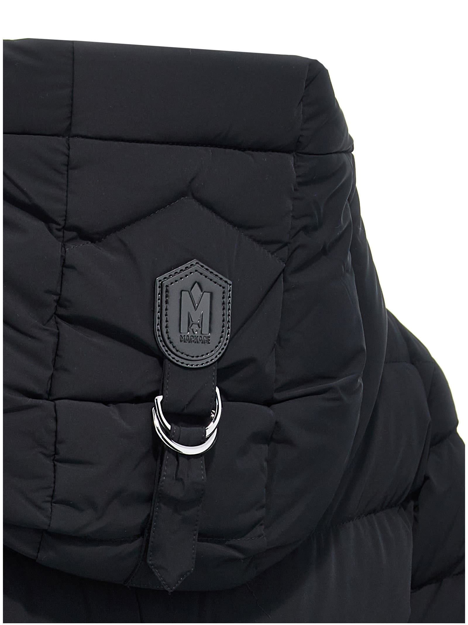 Mackage Farren Long Down Jacket In Black