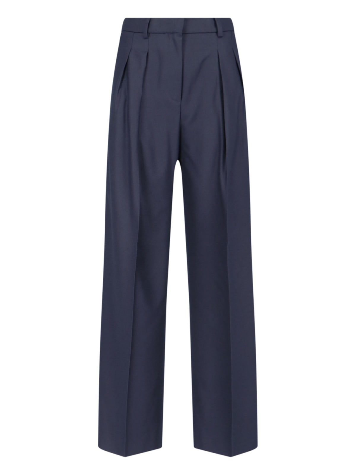 Straight Pants With Pleats