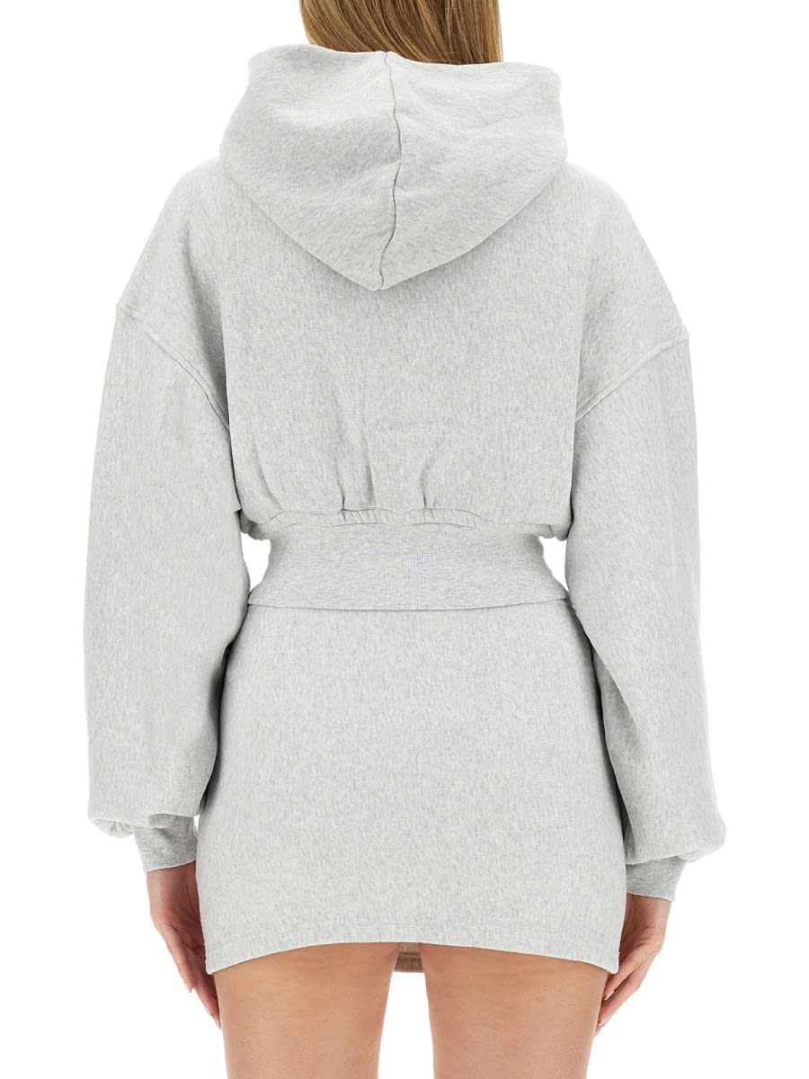 Shop Alexander Wang T Sweatshirt With Logo In Grey