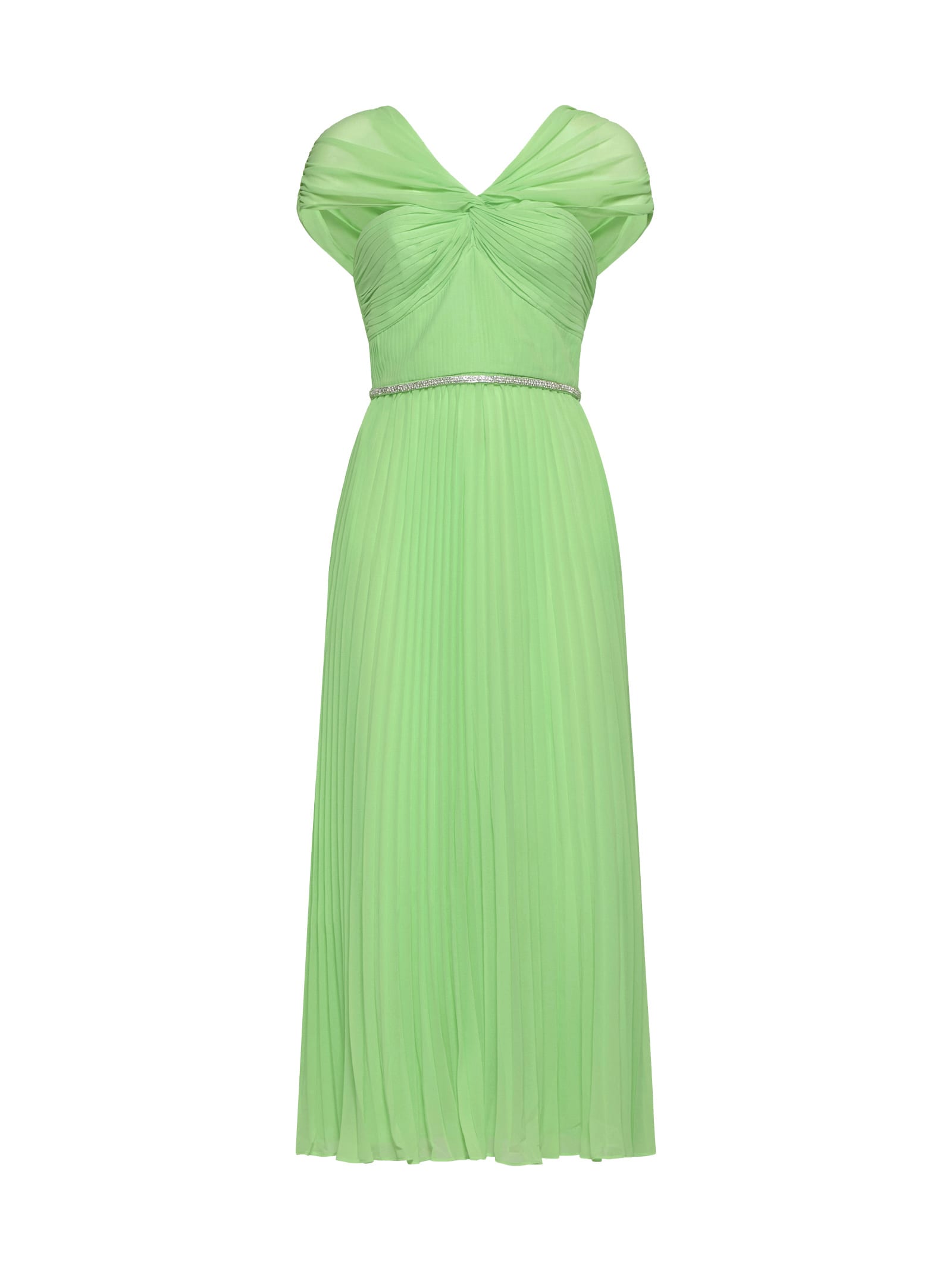 Shop Self-portrait Dress In Verde