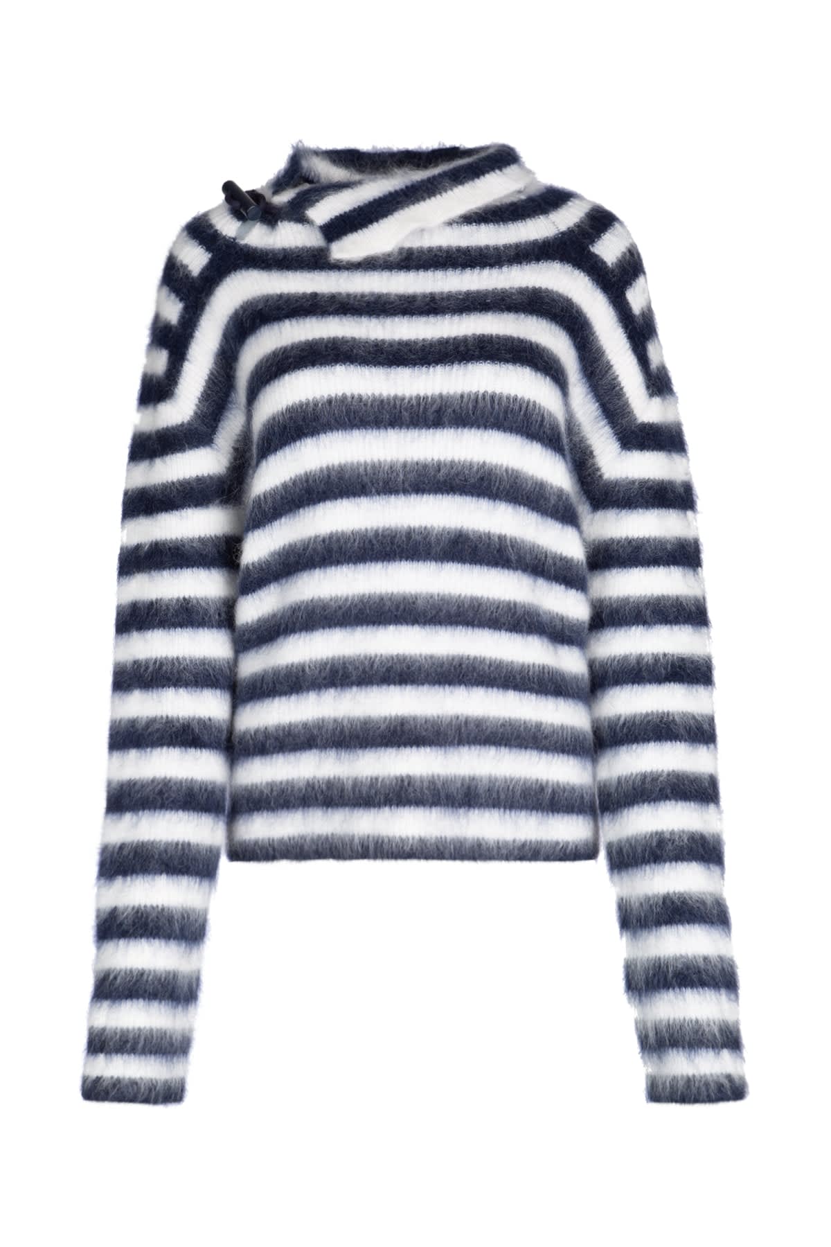 Shop Jacquemus Le Pull Marina In Multinavy