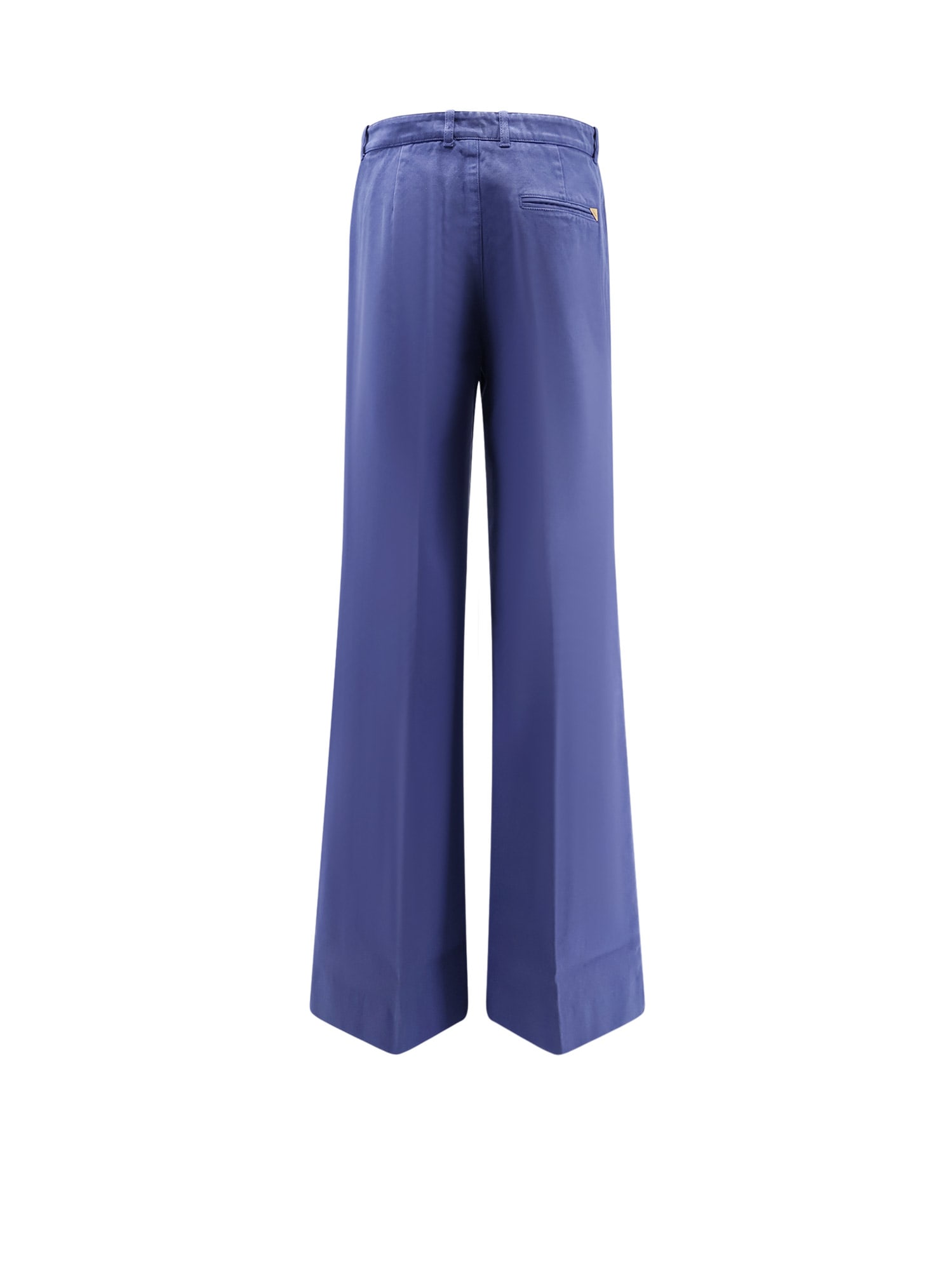 Chloé Flared Bottom Denim Trousers In Blue