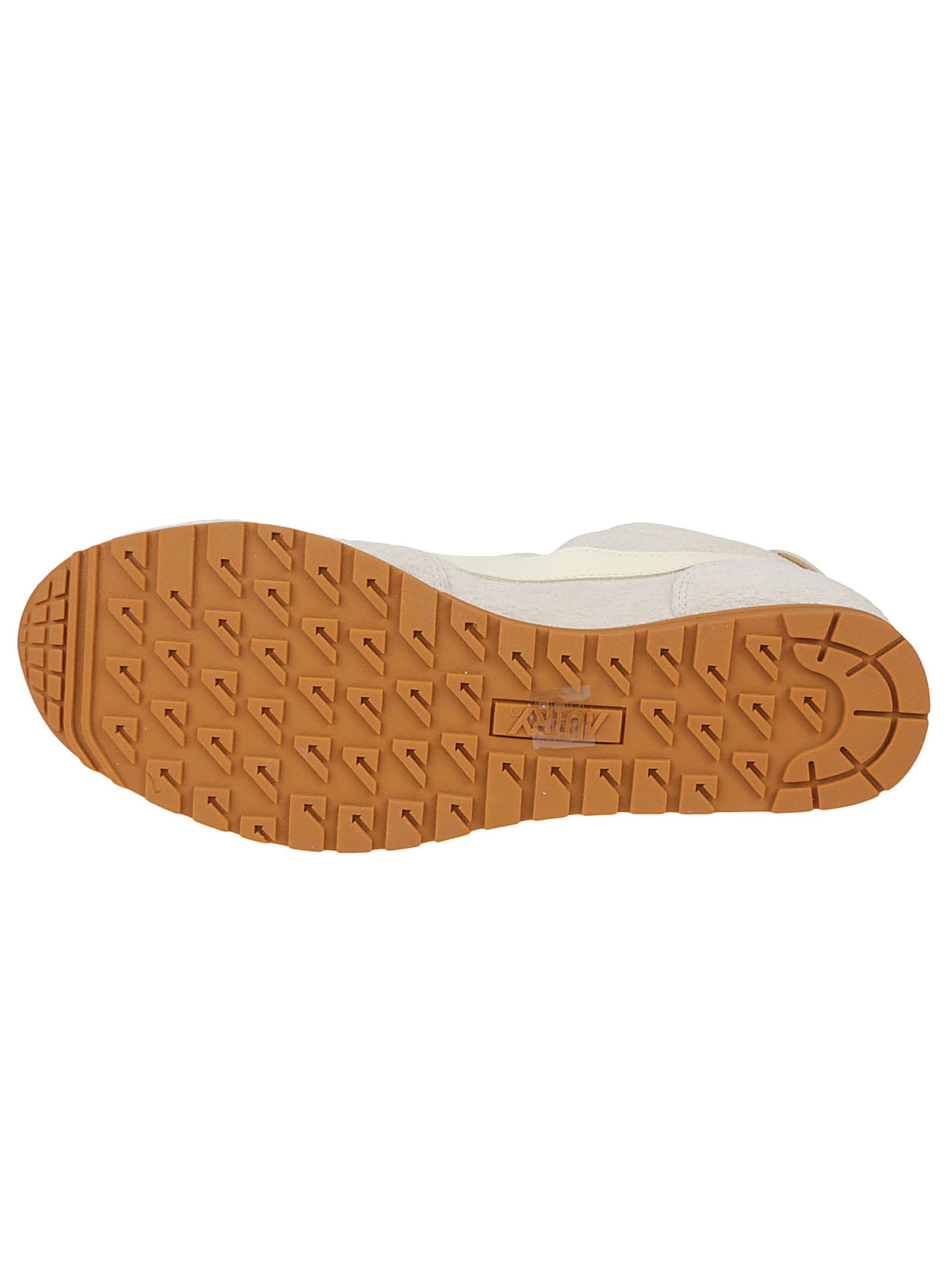 Autry 'windspin Low' Beige Sneaker With Logo On The Side And On The Heel In Suede Man In Neutral