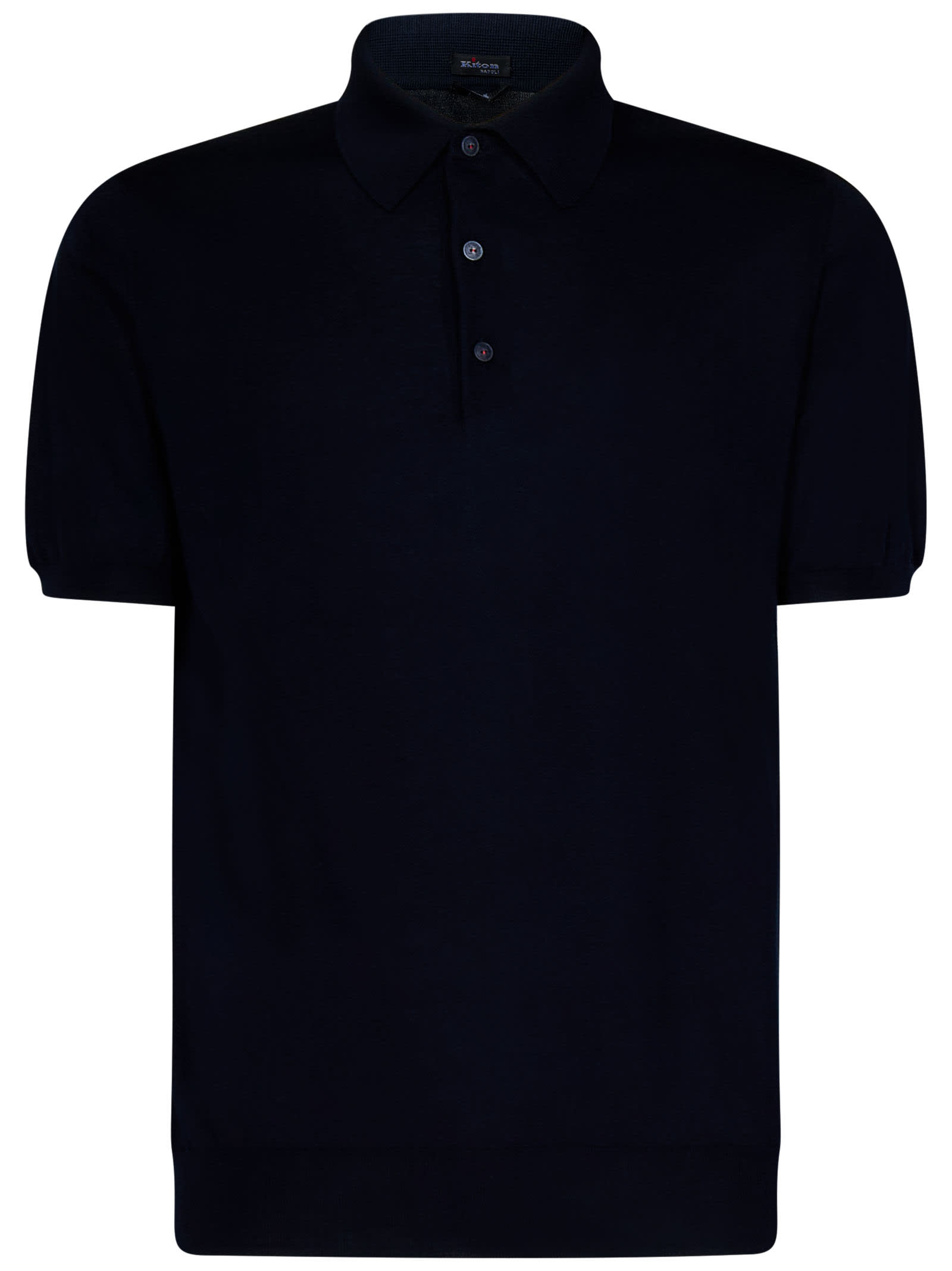 Kiton Icon Polo Shirt In Blue