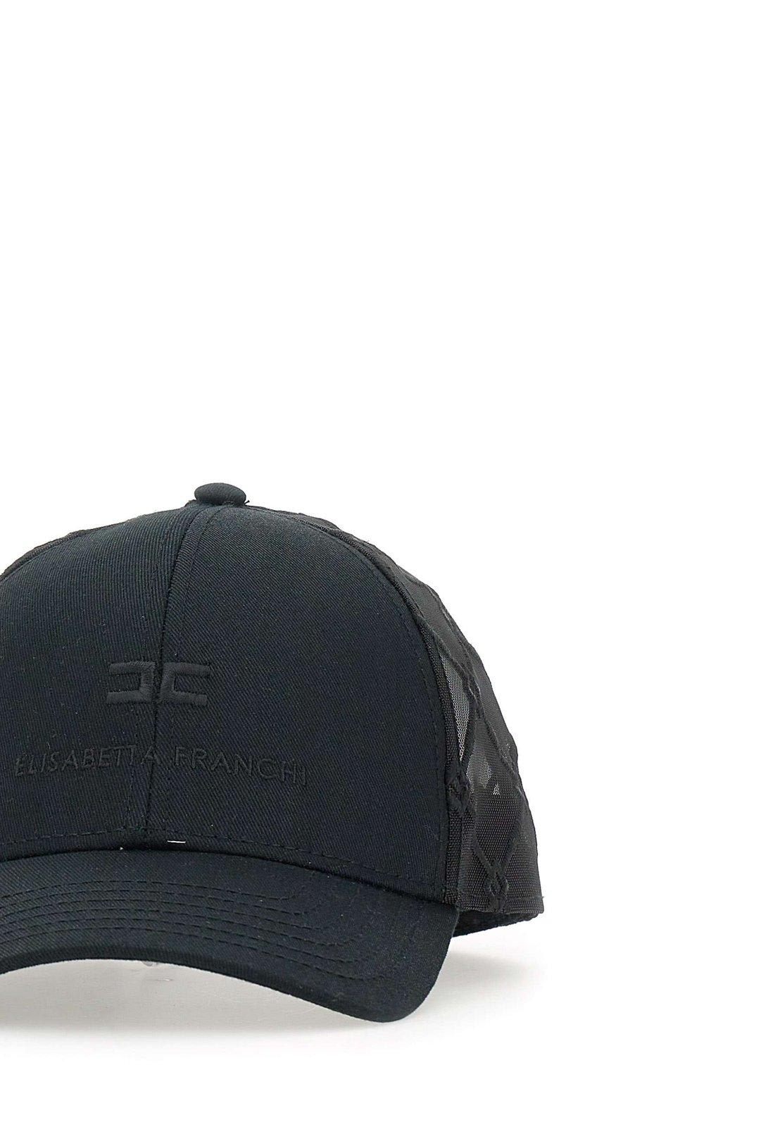 ELISABETTA FRANCHI LOGO EMBROIDERED BASEBALL CAP