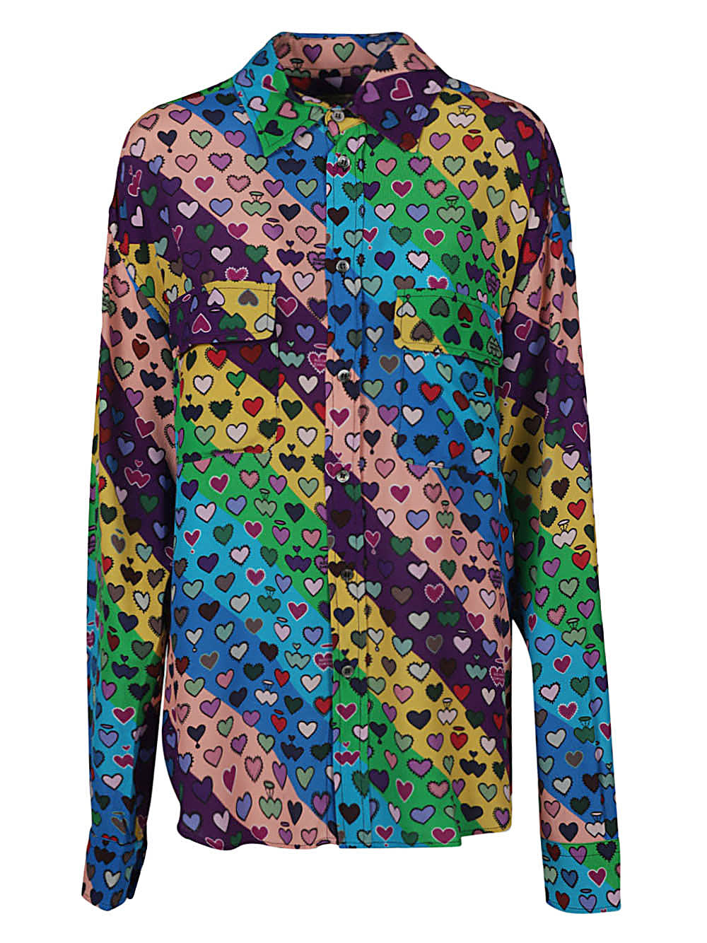 Alessandro Enriquez Printed Viscose Shirt In Multi