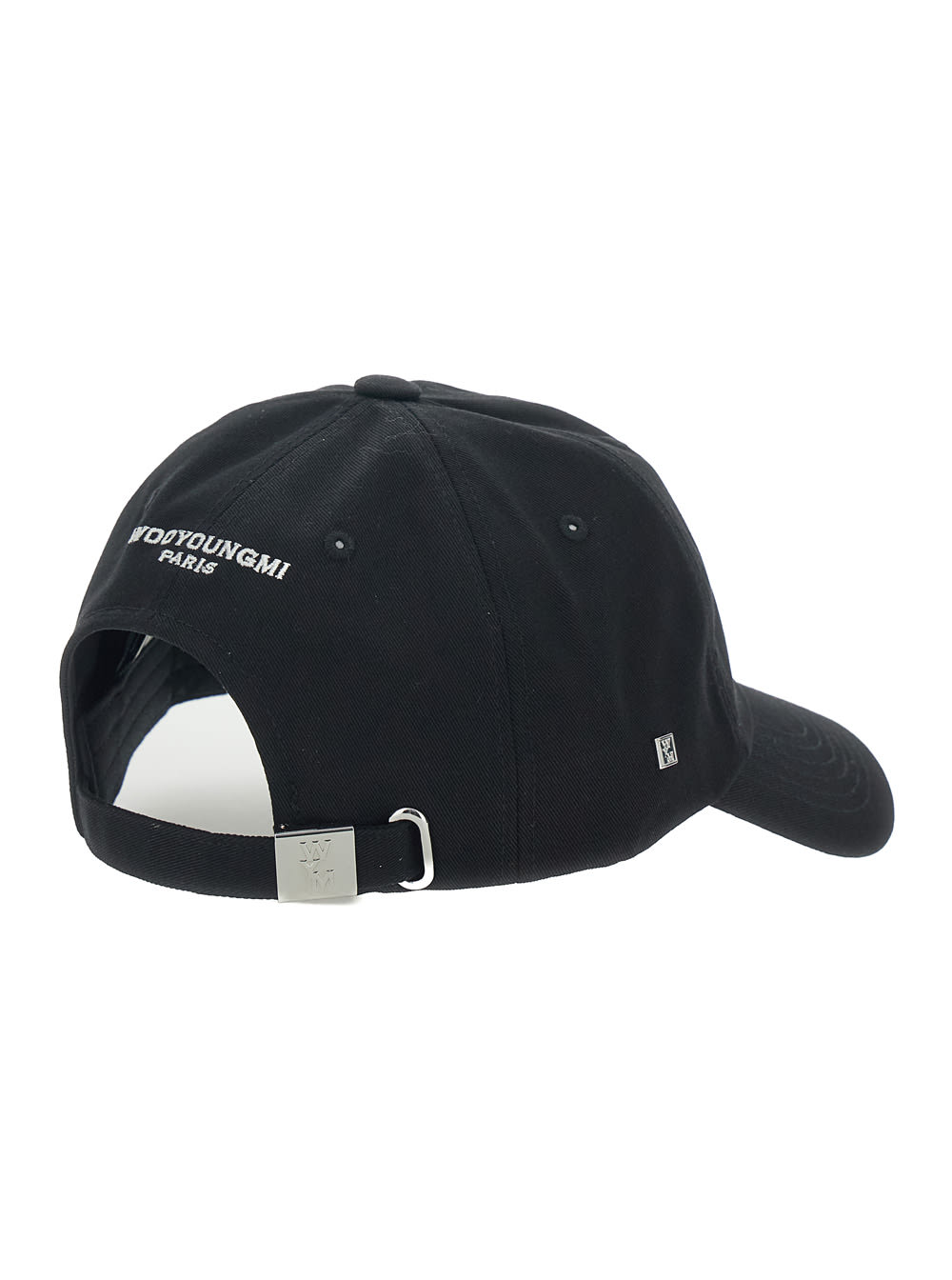 Wooyoungmi Black Baseball Cap With Logo On The Front And Logo Lettering On The Rear In Cotton Man In Black