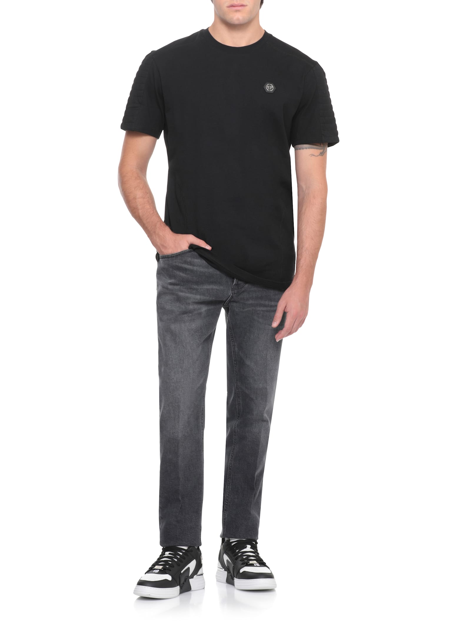 Philipp Plein T-shirts And Polos In Black