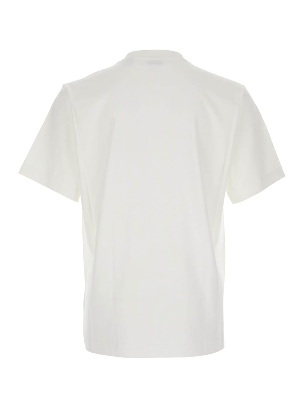 Burberry Seth Ekd Cotton Jersey T-shirt In White