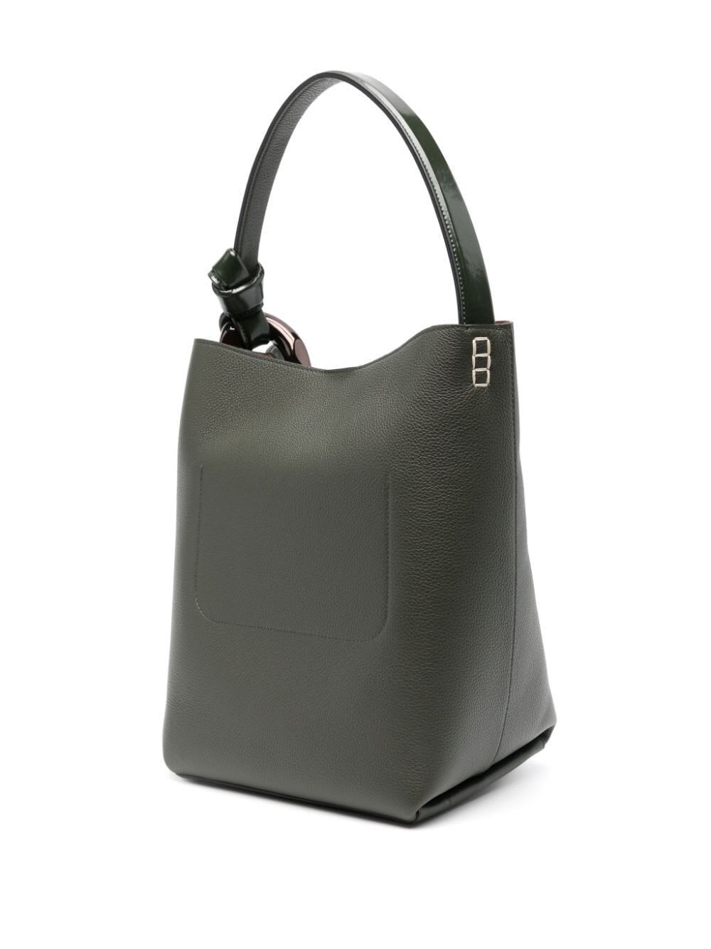 Shop Jw Anderson The Jwa Corner Bucket Bag In Khaki