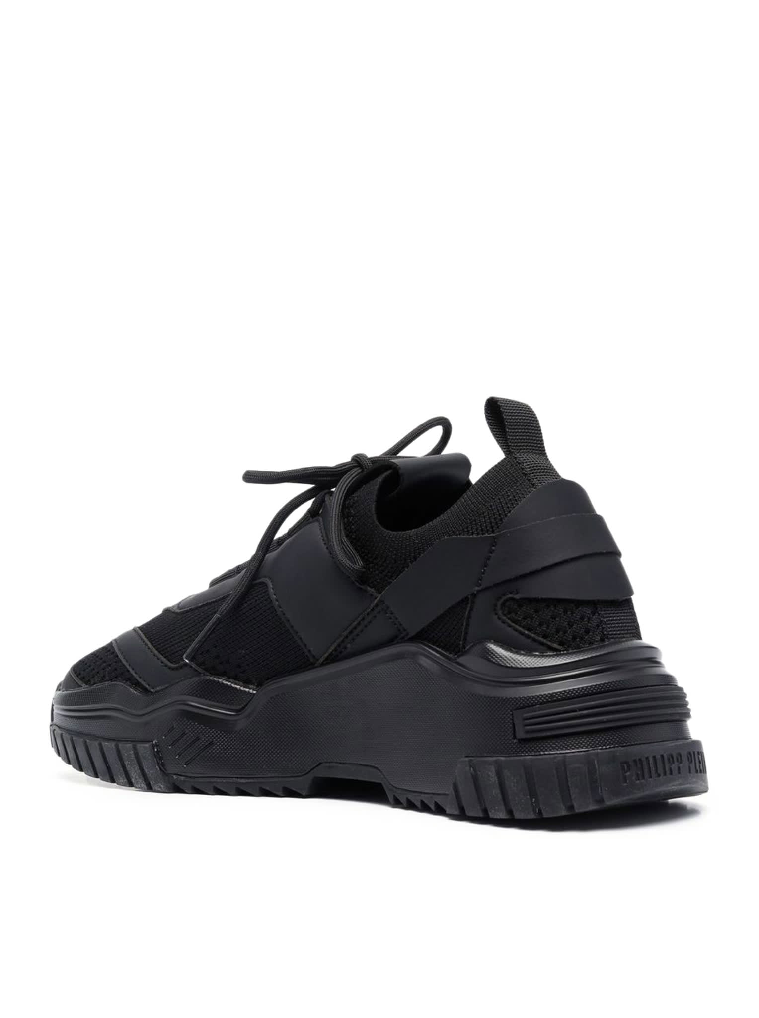 Shop Philipp Plein Lo-top Sneakers In Black