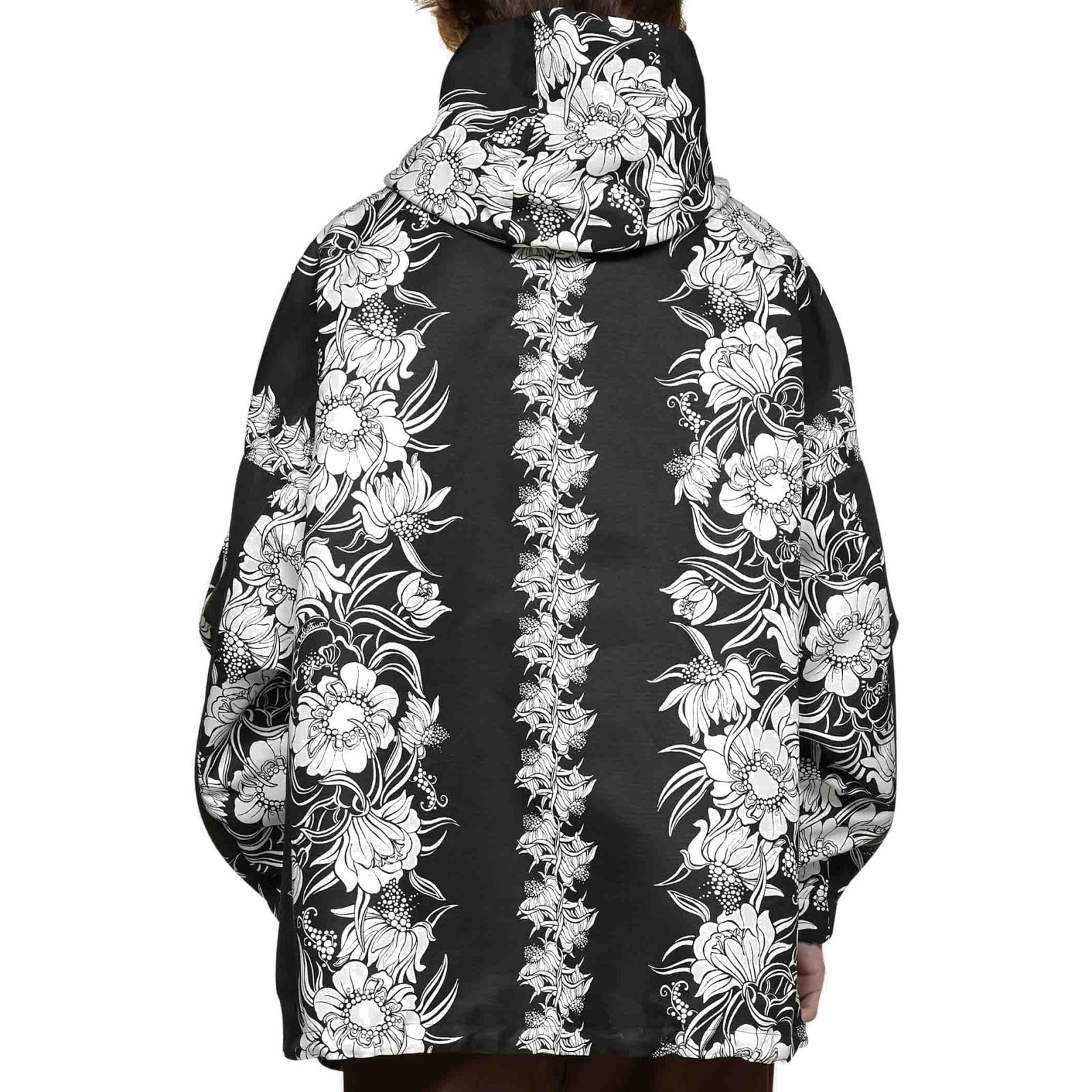 Shop Valentino Street Flowers Daisyland Jacket In Black
