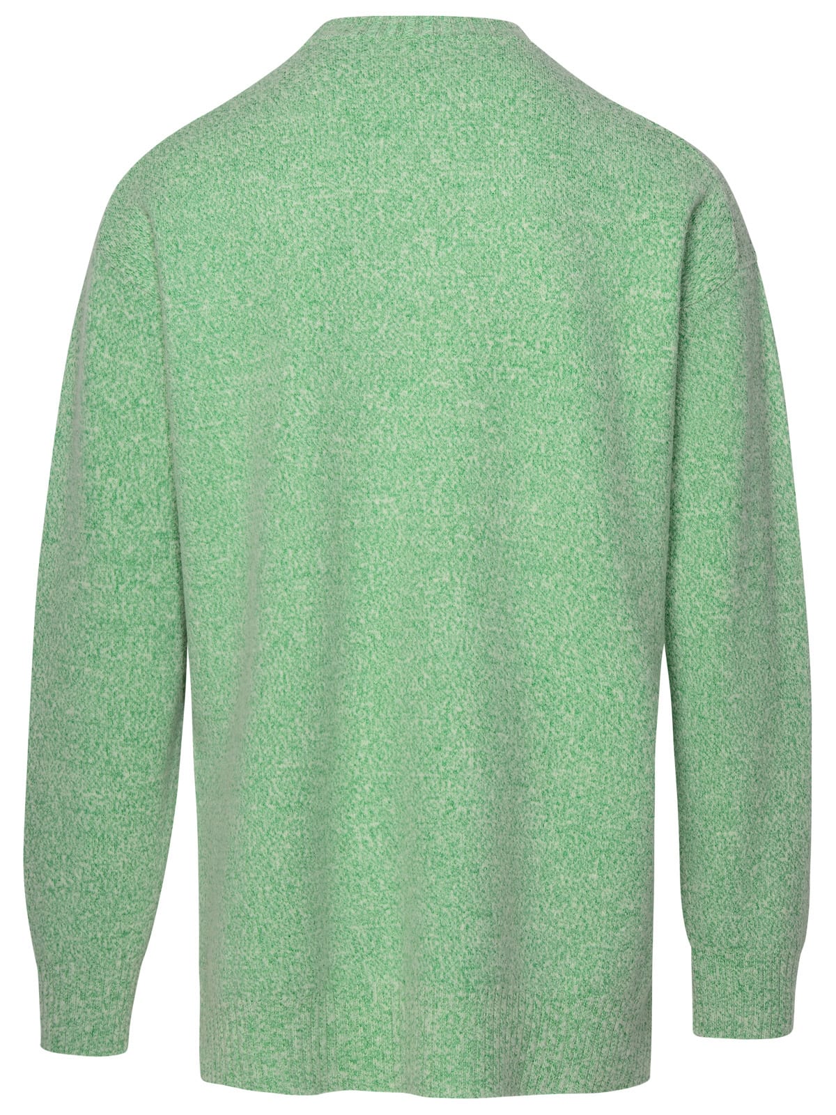 Shop Jil Sander Green Wool Blend Sweater