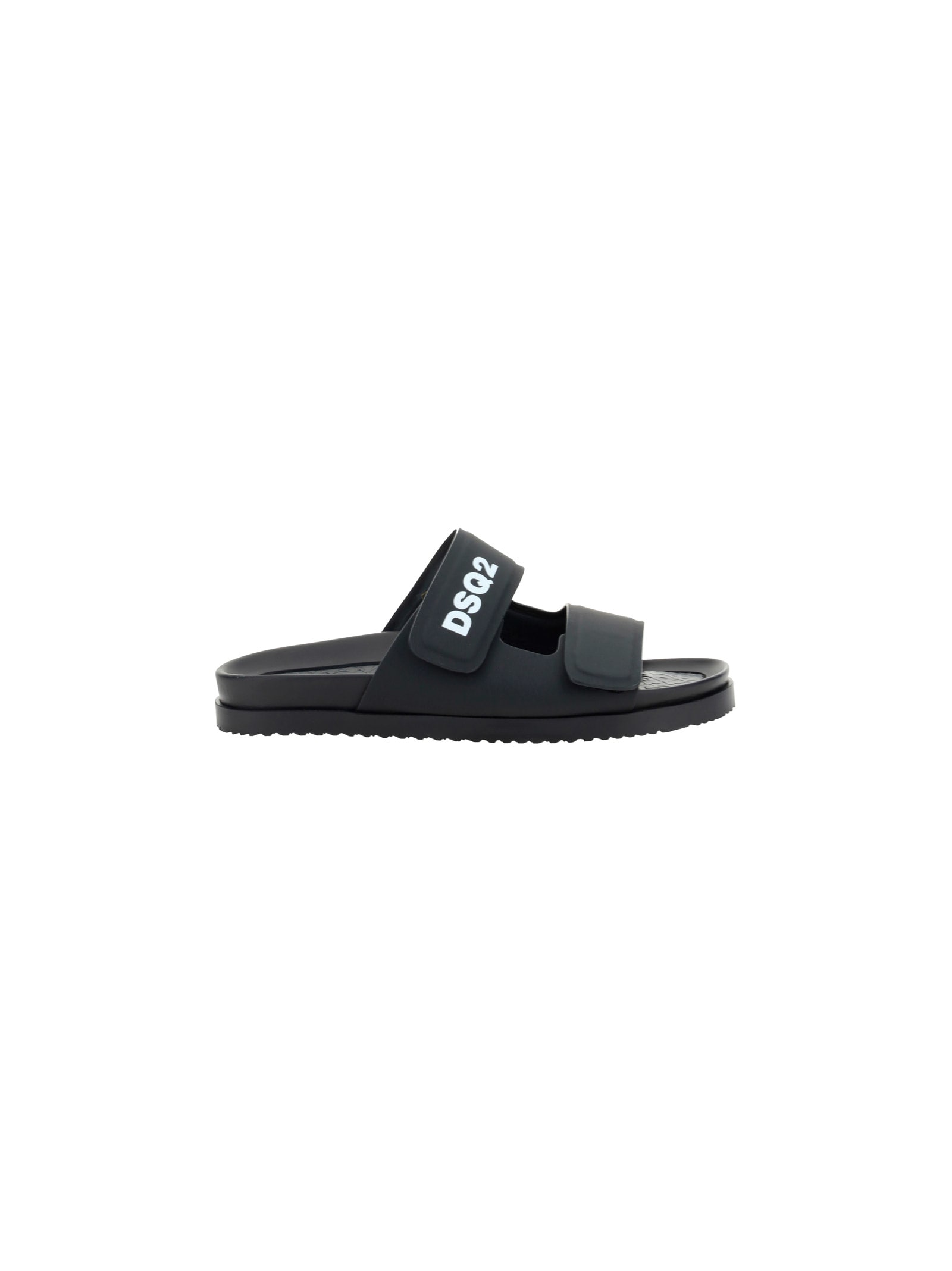 Dsquared2 Flat Sandals In Black
