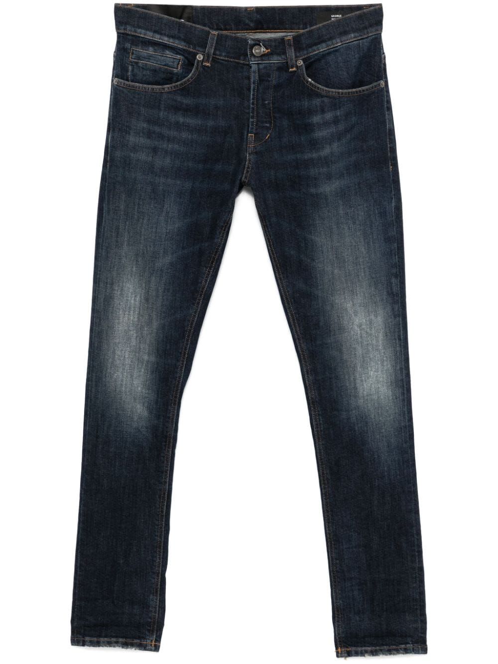 Shop Dondup George Jeans Denim Comfort In Blue