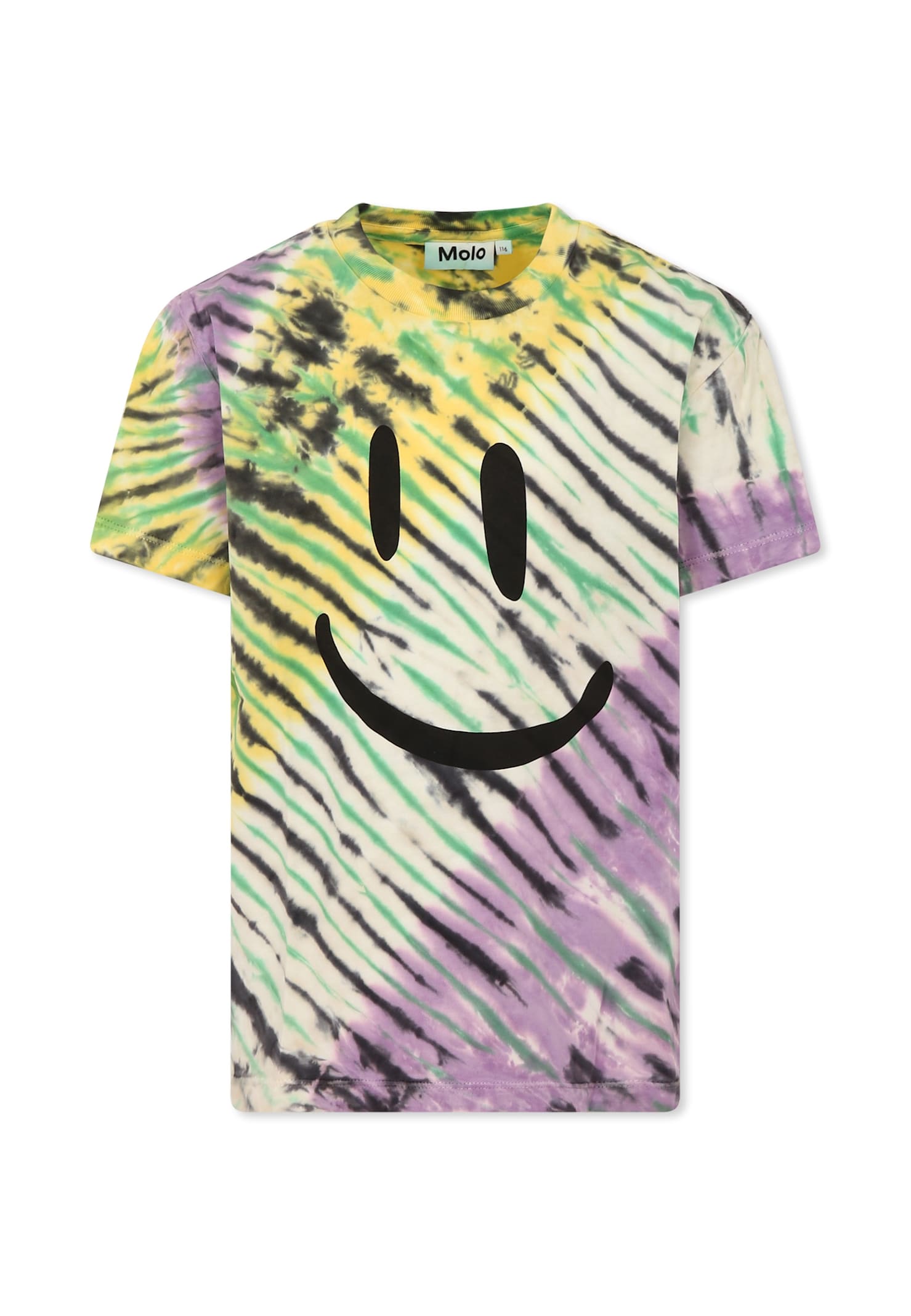 Molo Boy's Roxo Happy Face Tie Dye T-shirt In Multicolor