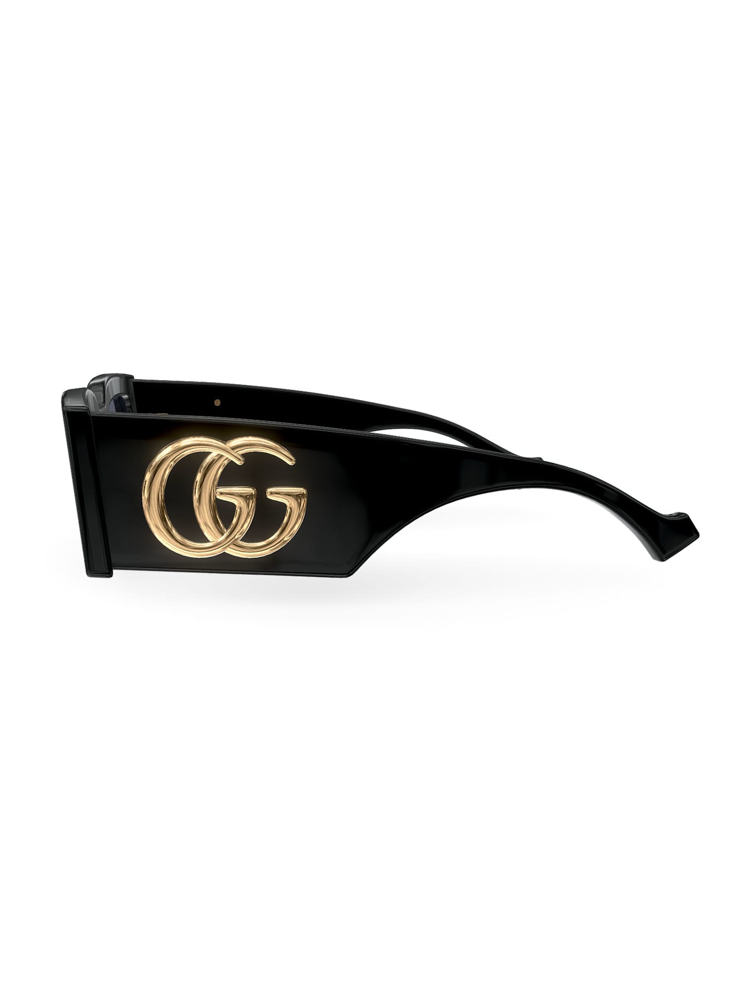 Shop Gucci Gg1425s Sunglasses In 001 Black Black Grey